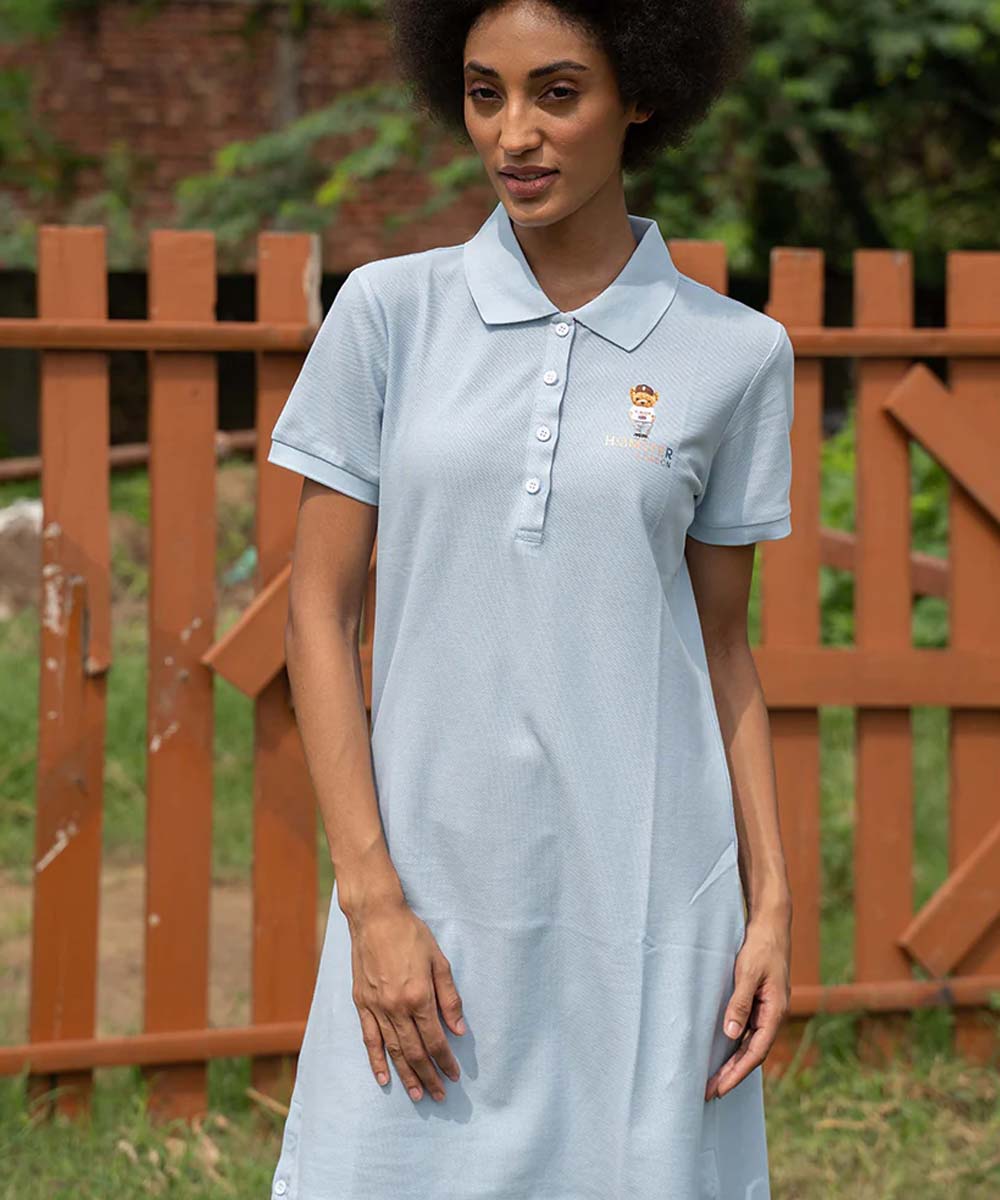 Hamster London Ted H Claira Shirt Dress Blue