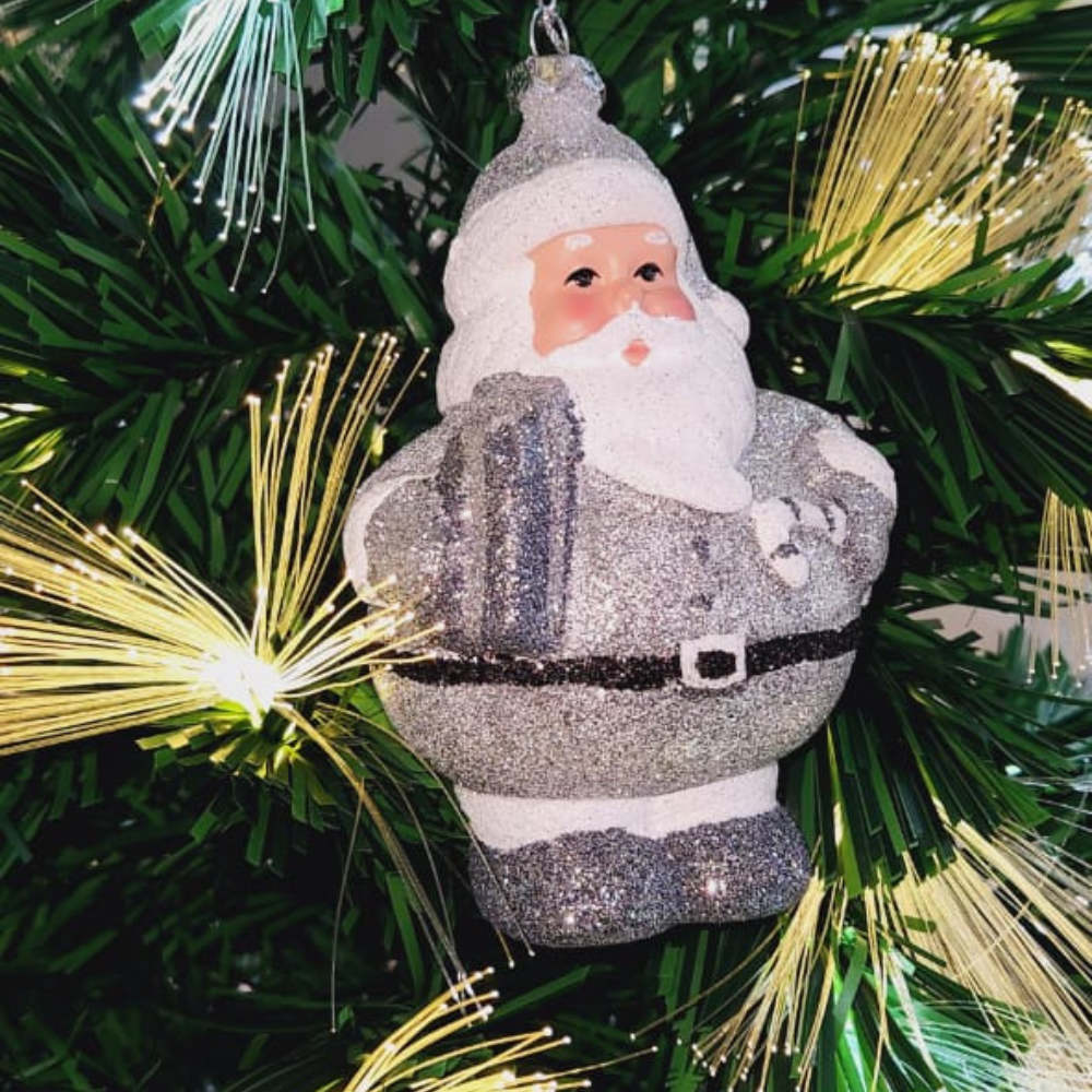 Hamster London Holy Hanging Santa White