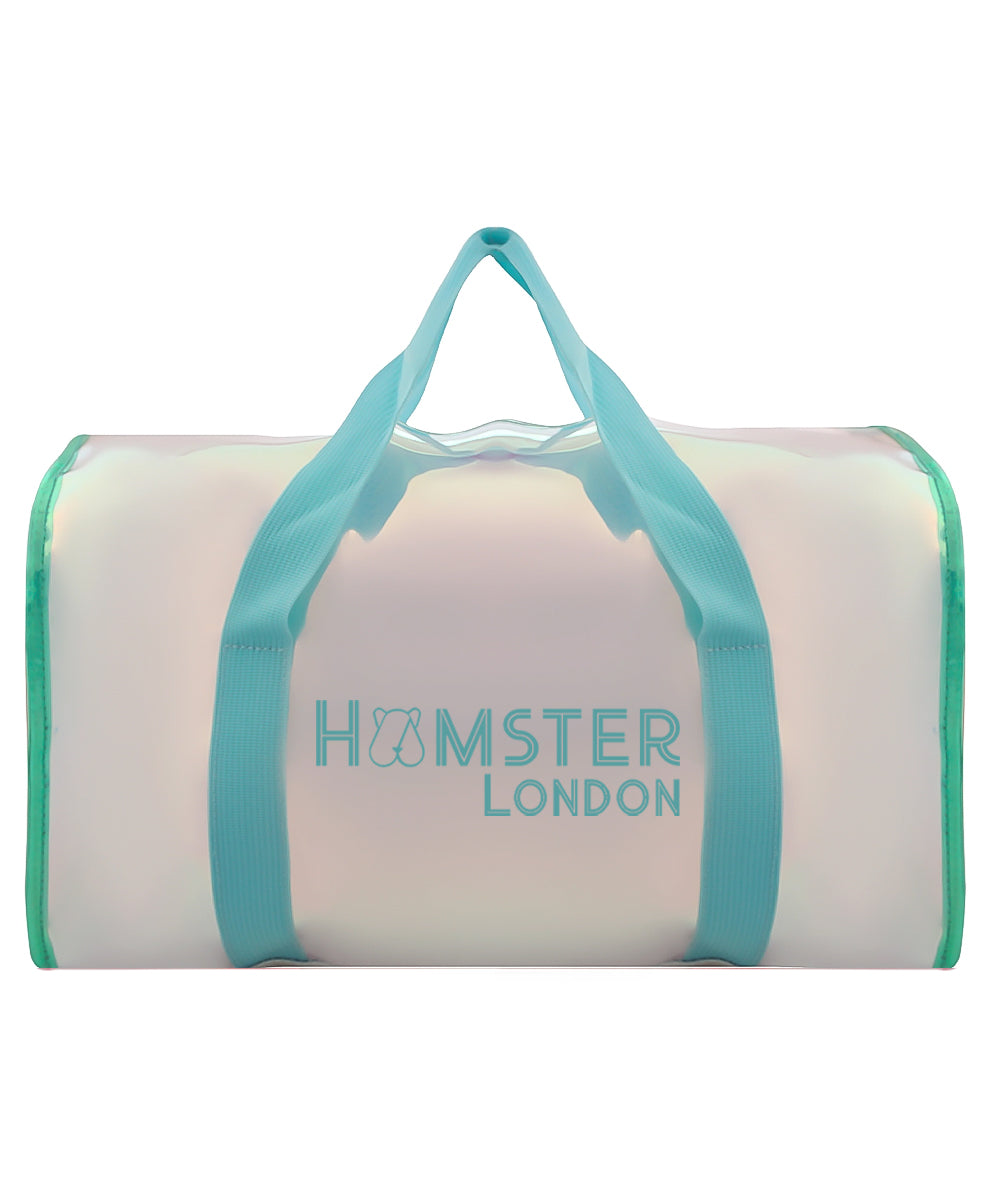 Hamster London Shiny Classic Duffle Bag Aqua Large