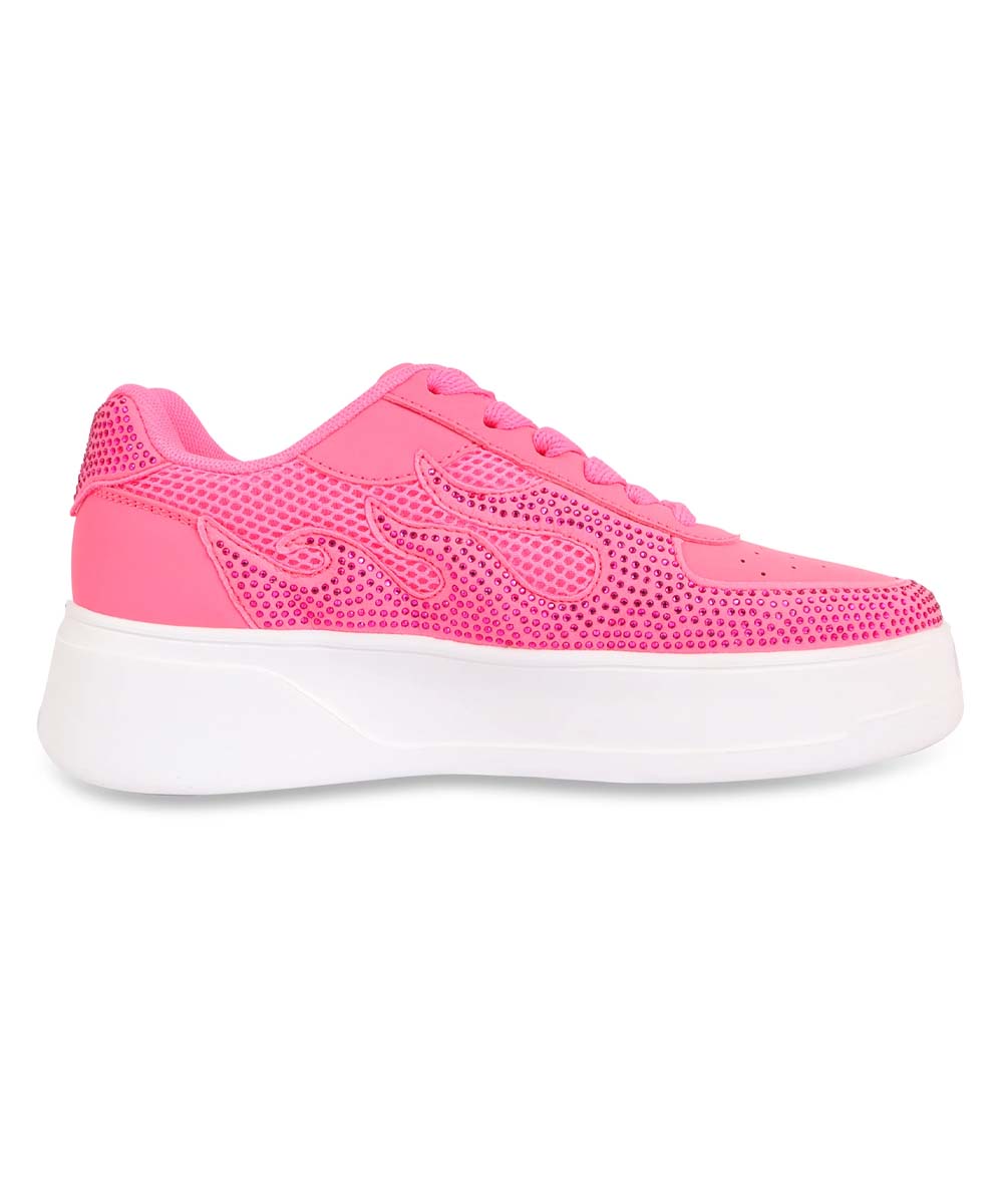 Hamster London Marcella Fire Hot Pink Party Sneakers