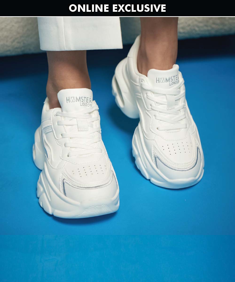 Hamster London Matte White Party Sneakers
