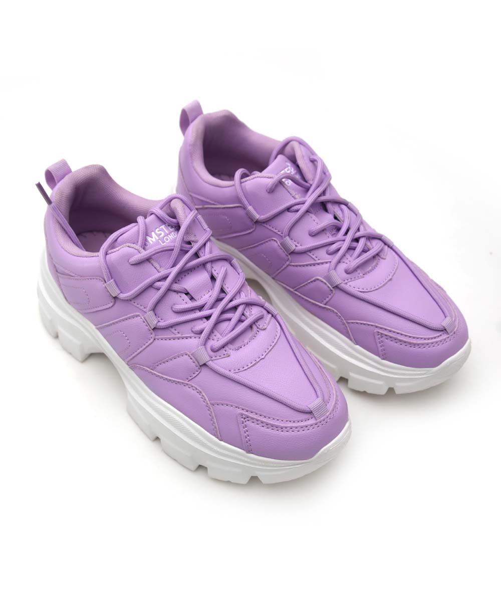 Hamster London Mousehole Purple Party Sneakers
