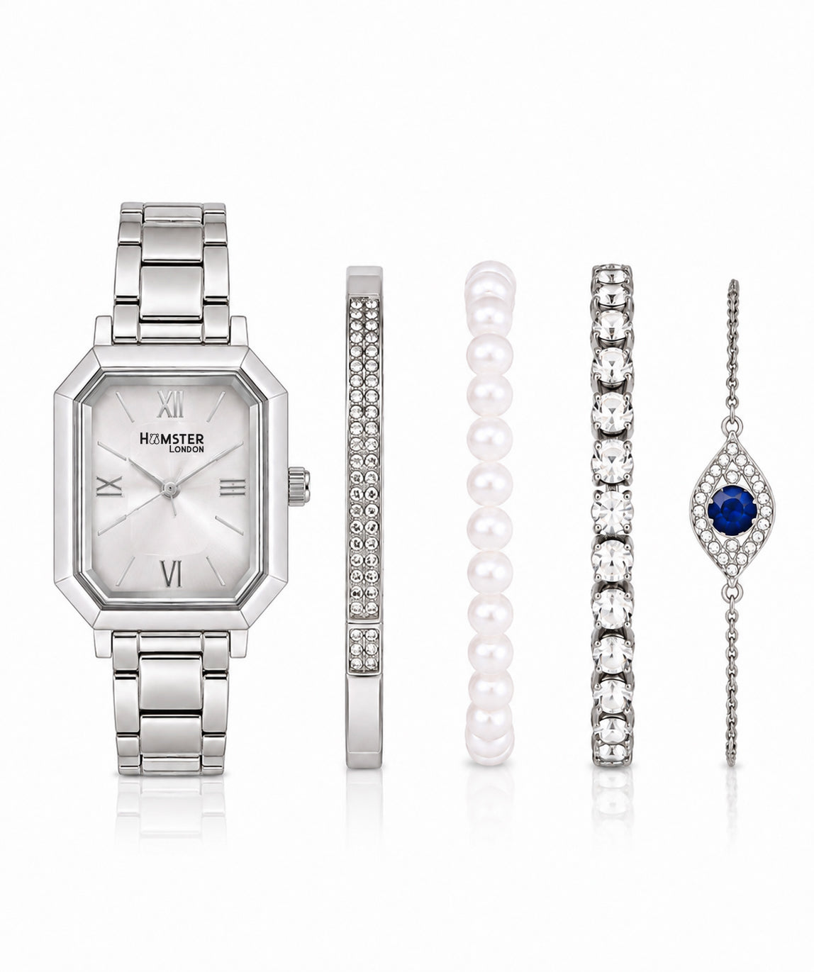 Hamster London Morning Star Women Silver Watch