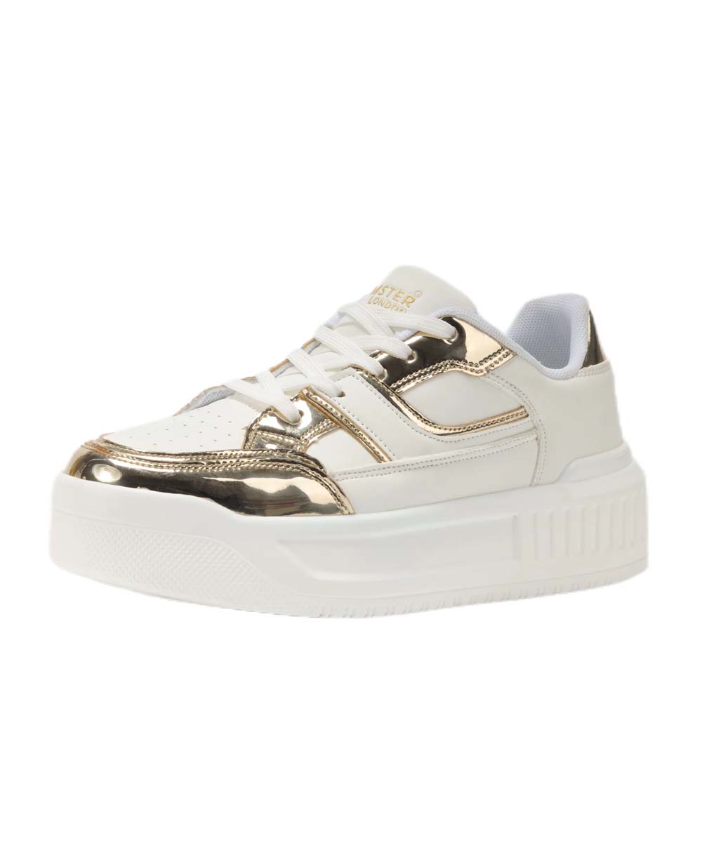 Hamster London Haven Party Gold Sneakers