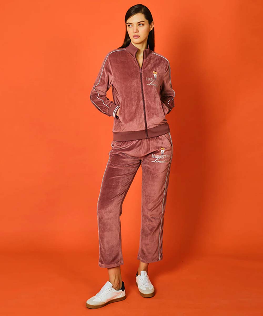 Hamster London Ted H Velvet Zipper Coord Set