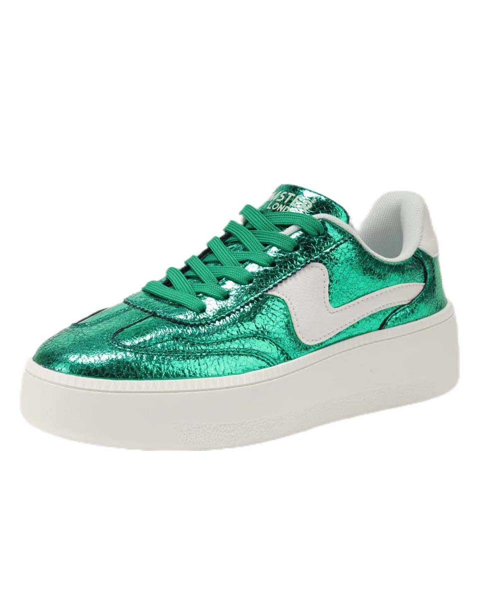 Hamster London Holiday Party Green Sneakers