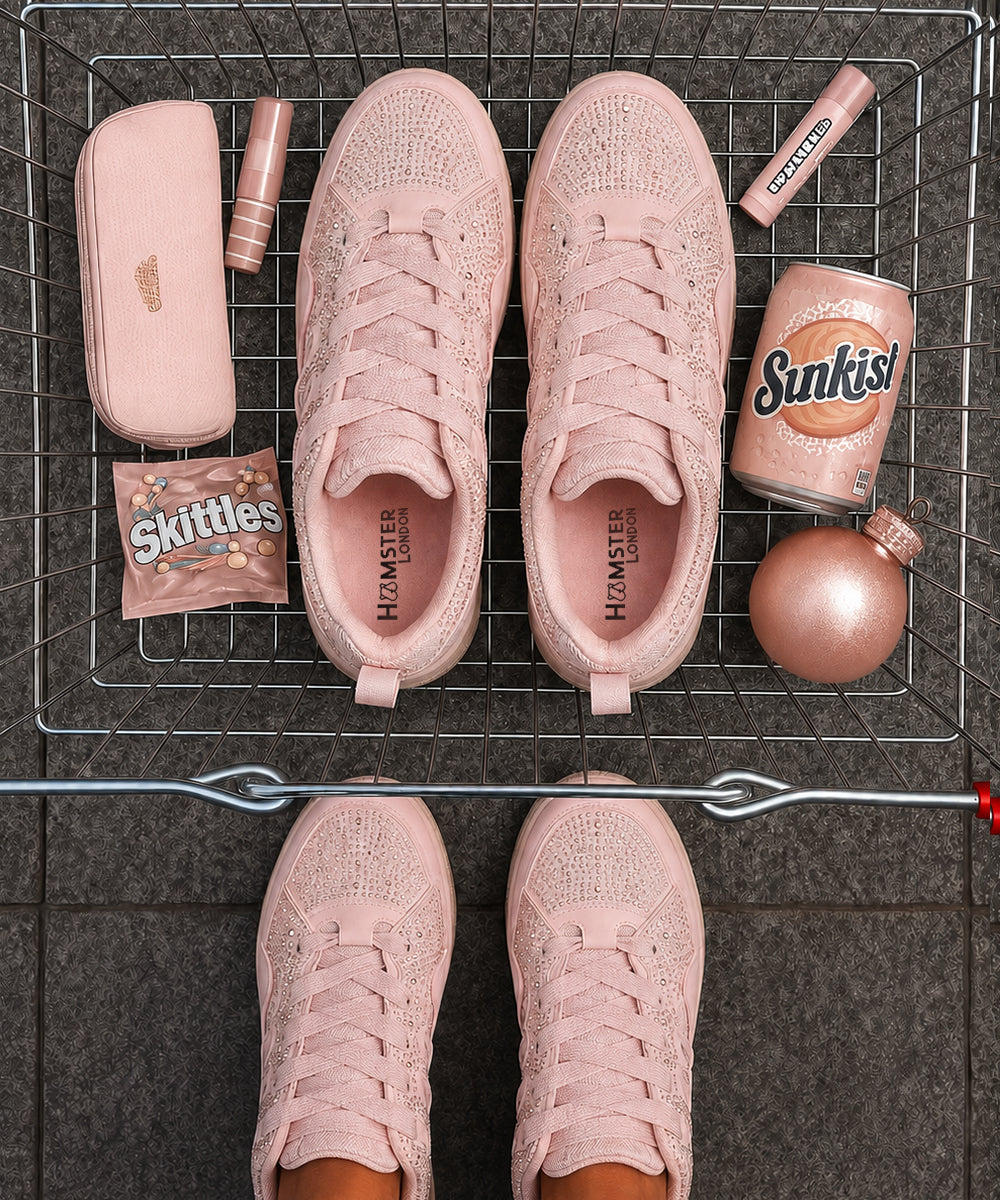 Hamster London Neptune Pink Party Sneakers