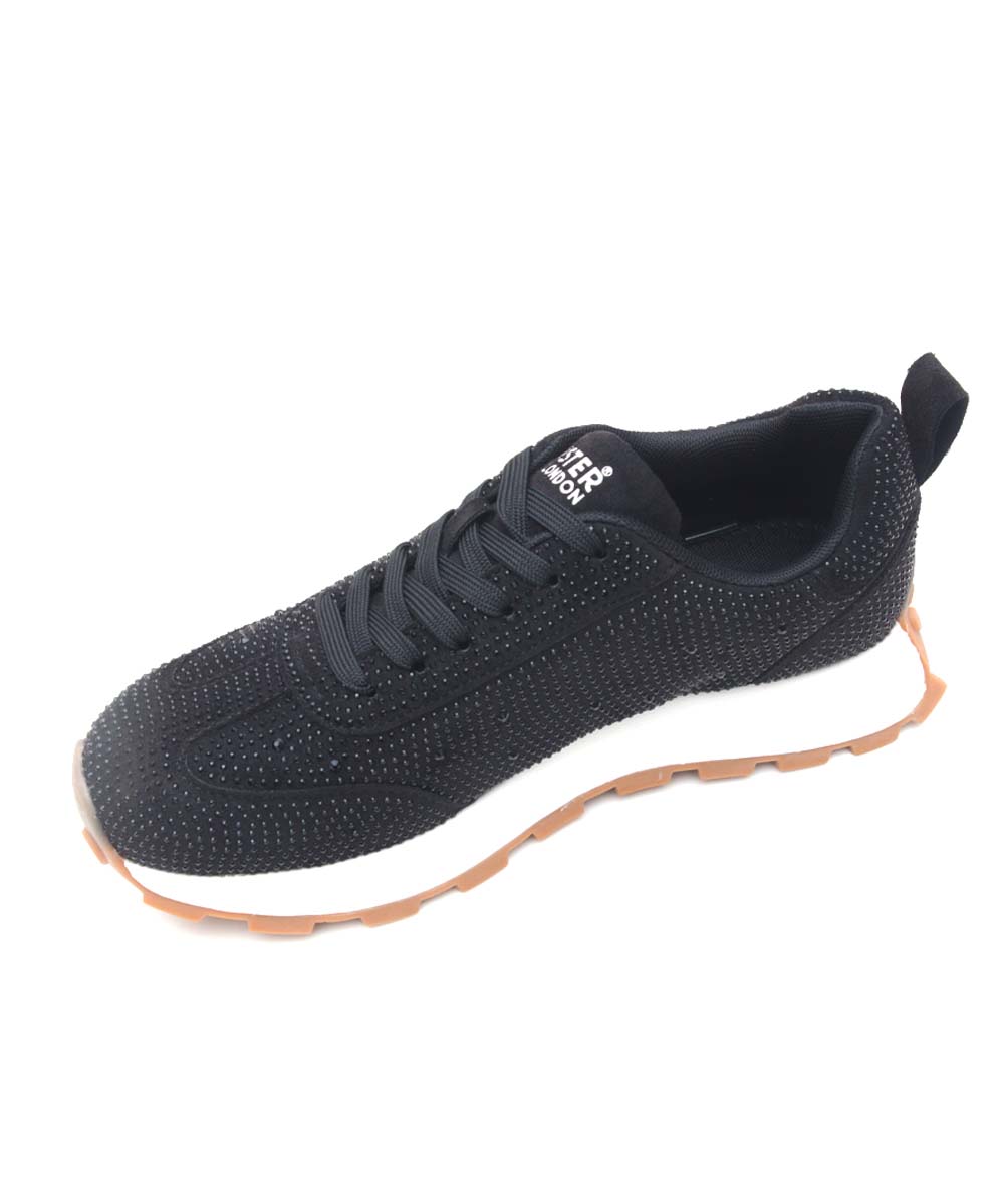 Hamster London Love Stone Black Sneakers
