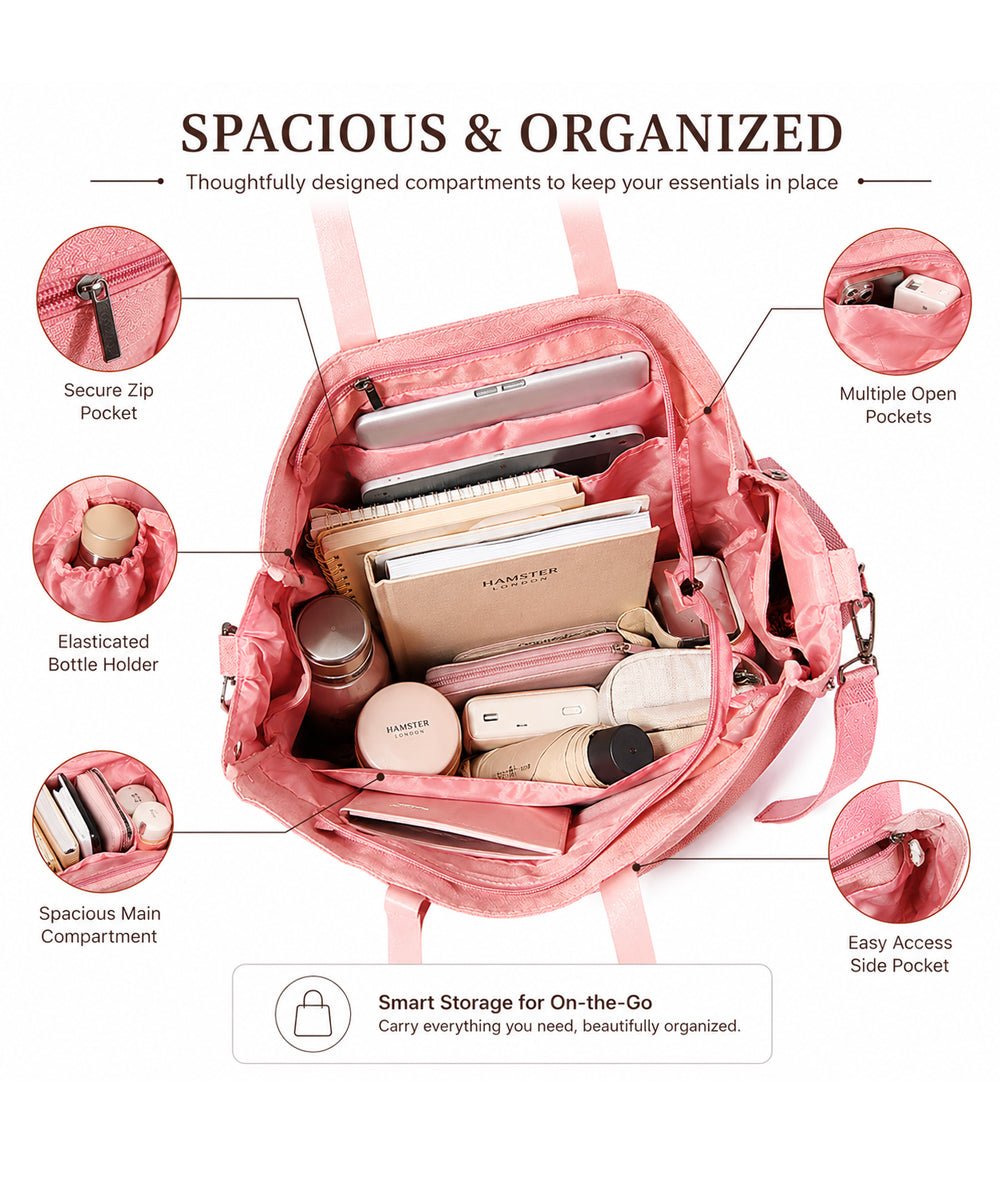 Hamster London Super Luxe All-In-One Bag Peach