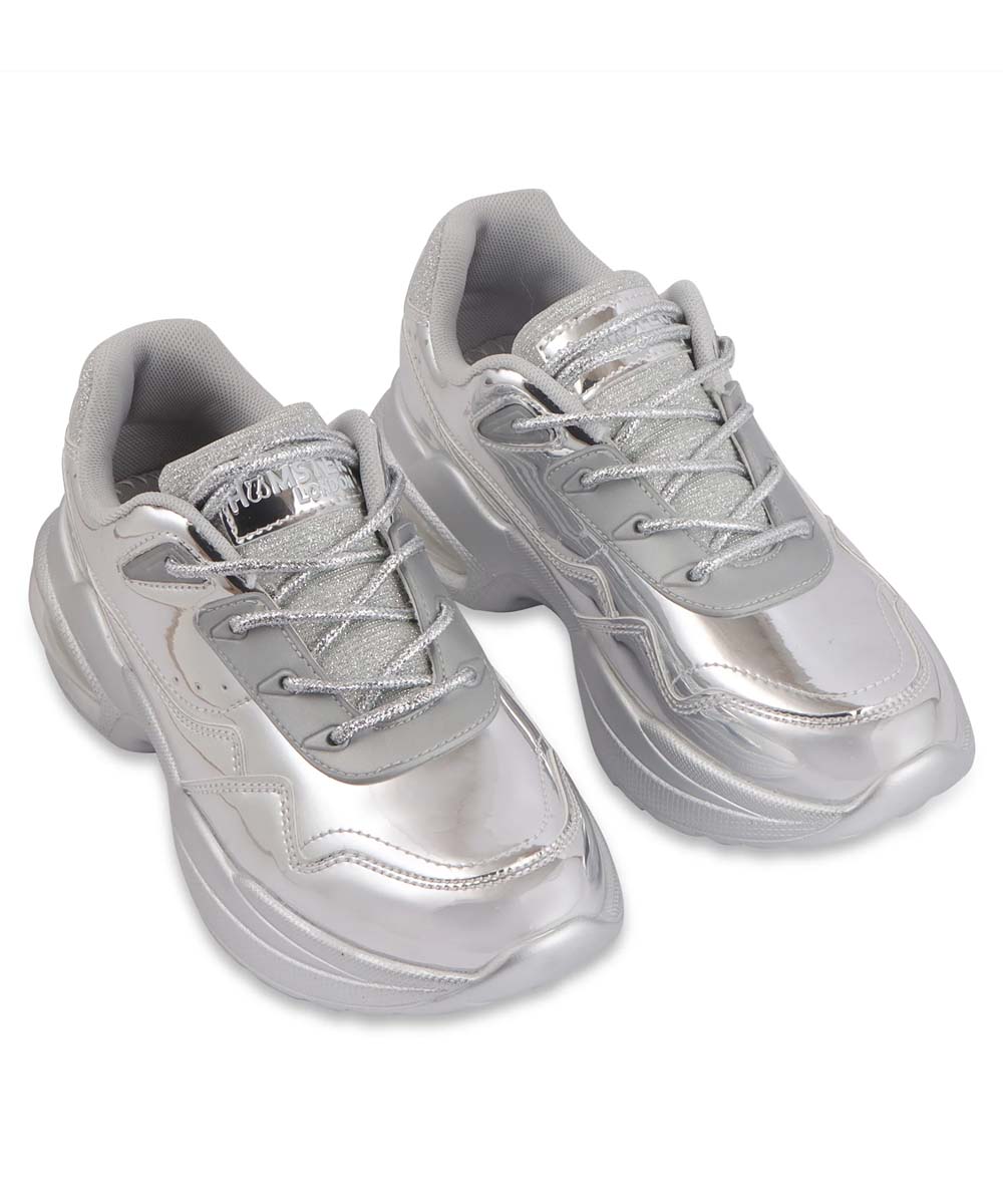 Hamster London Heli Silver Party Sneakers
