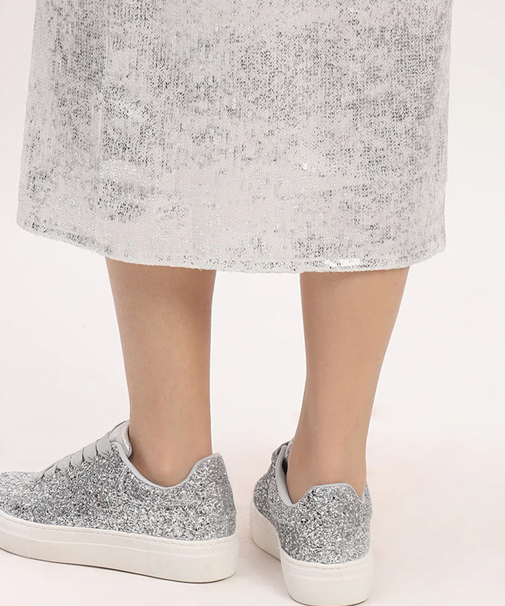 Hamster London Mousehole Silver Party Sneakers