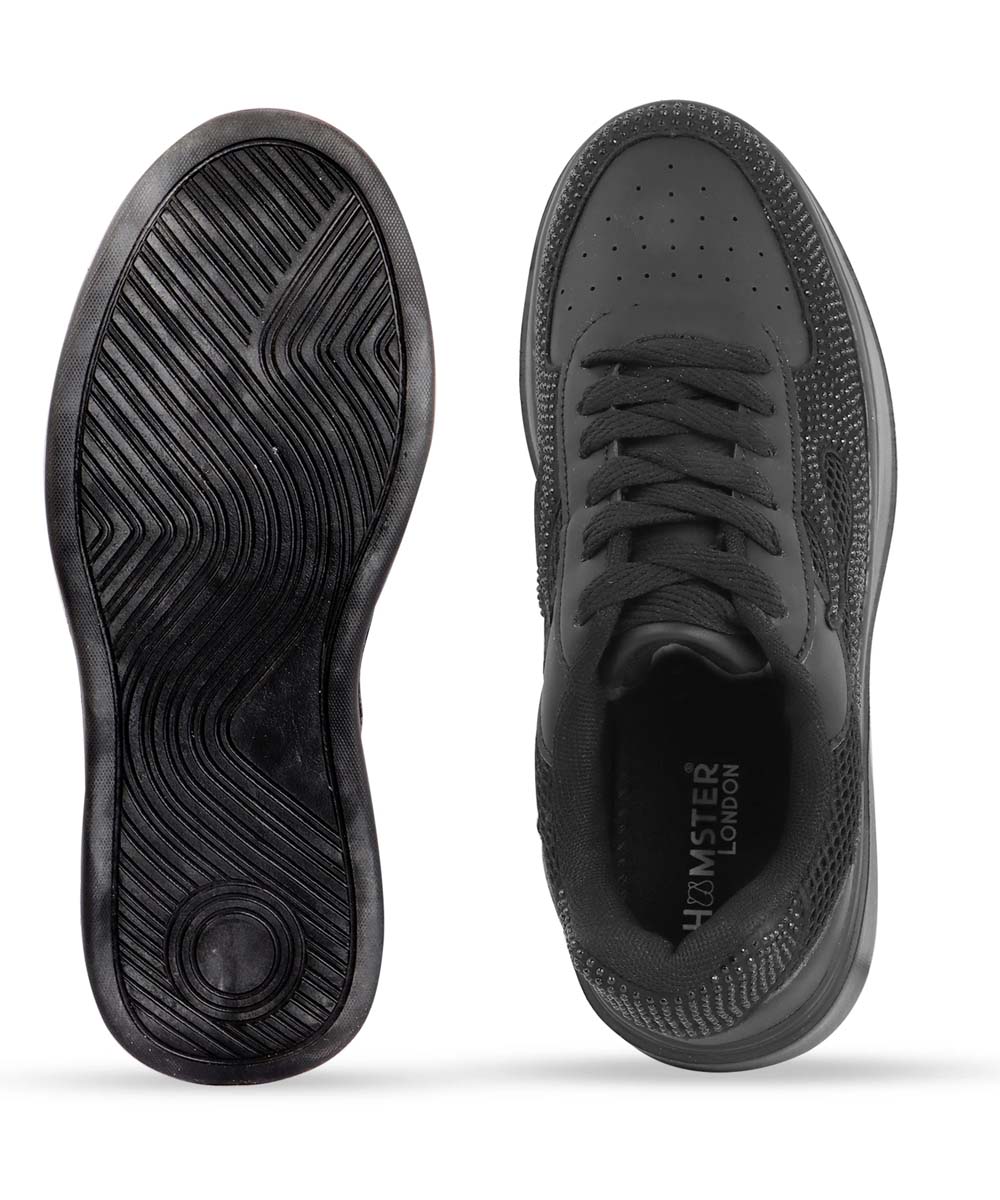 Hamster London Marcella Fire Black Party Sneakers