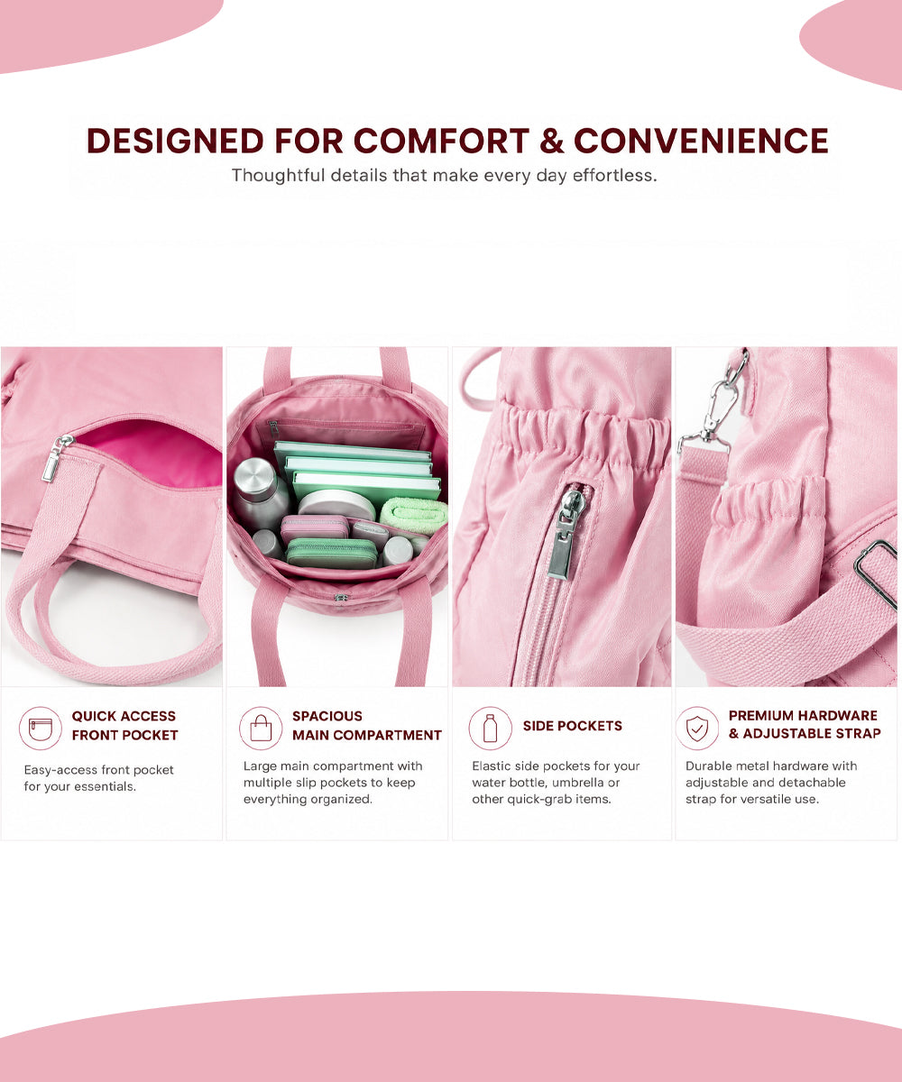 Hamster London Alba All-In-One Bag Pink