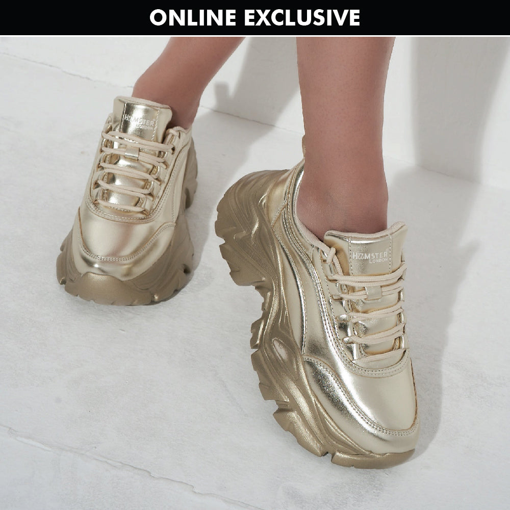 Hamster London Ultimate Golden Sneakers