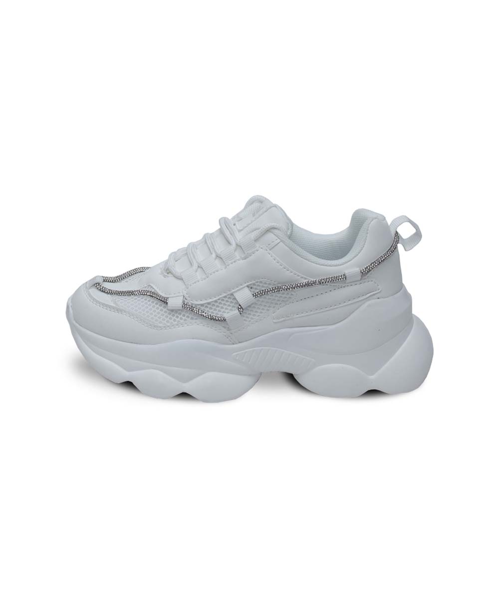 Hamster London Mousehole All White Party Sneakers