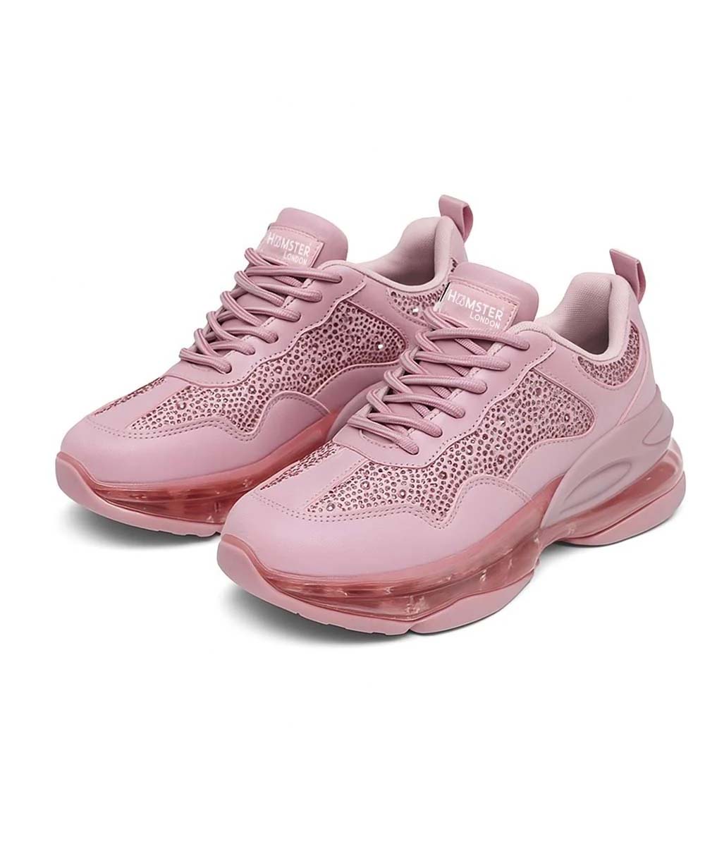 Hamster London Marcella Powder Pink Party Sneakers