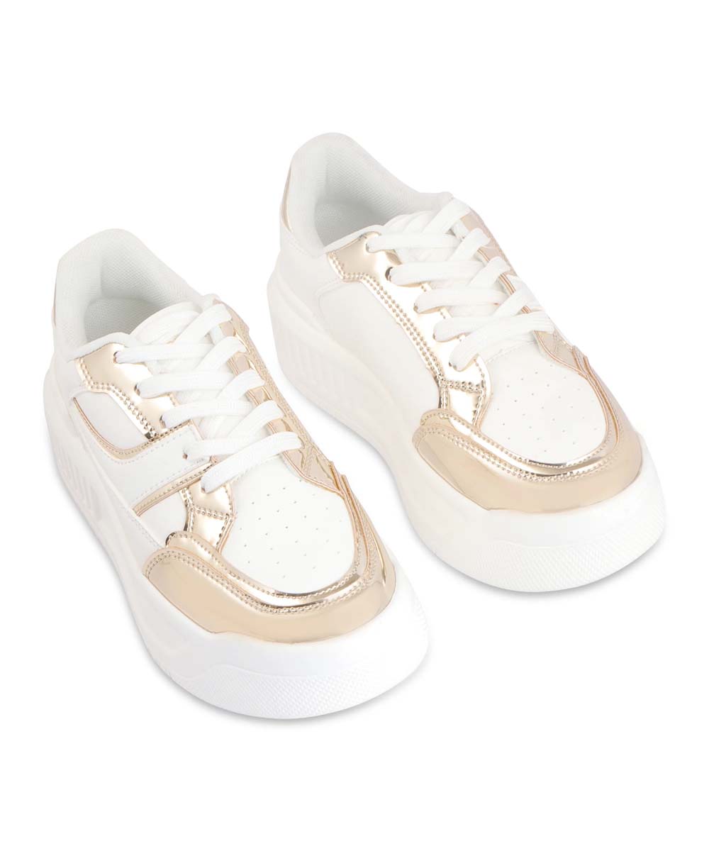 Hamster London Haven Party Gold Sneakers