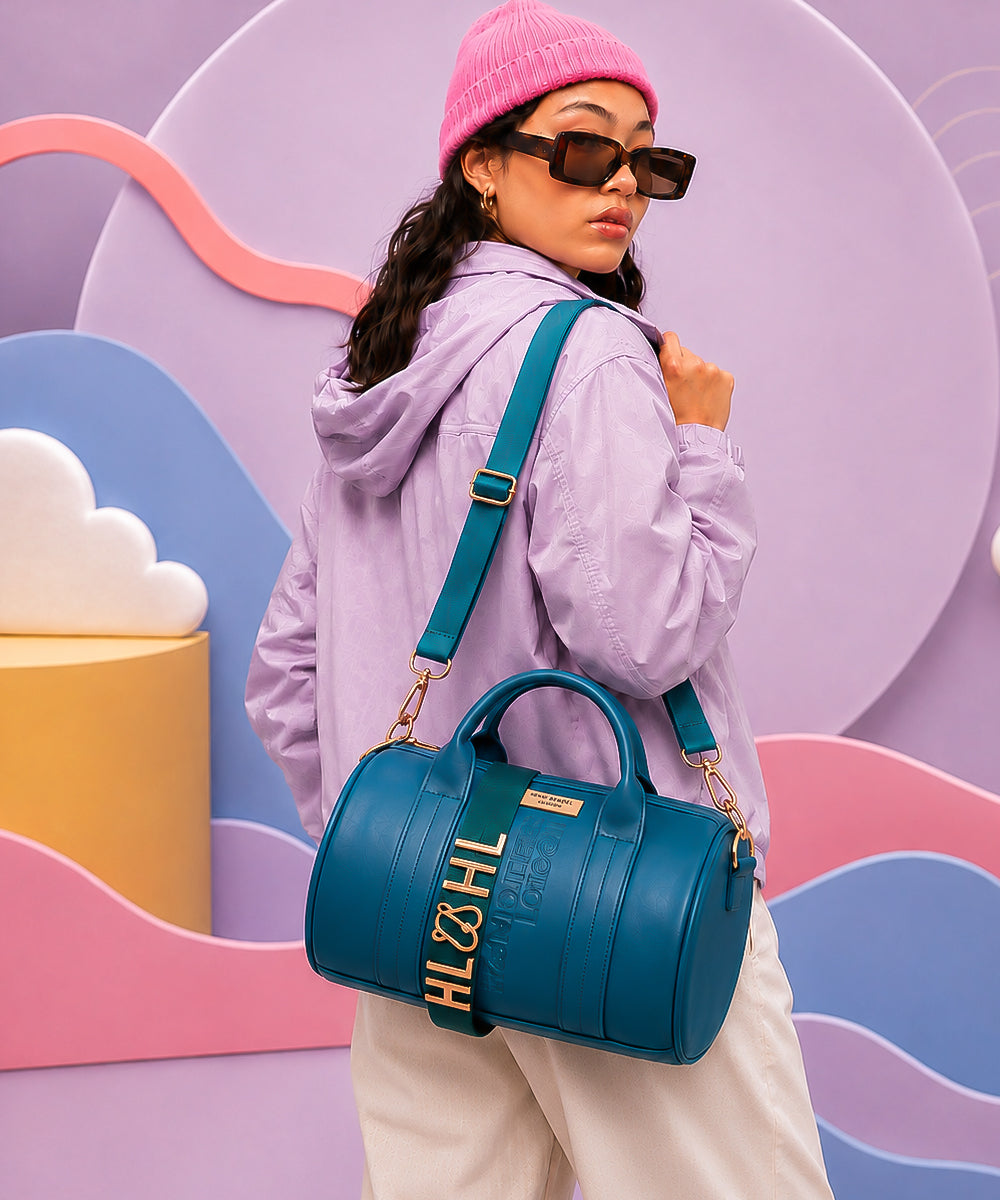 Hamster London Melissa Voyager Duffle Bag Teal