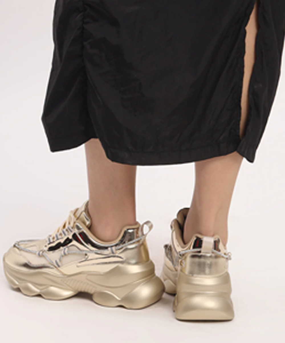 Hamster London Mousehole Gold Party Sneakers