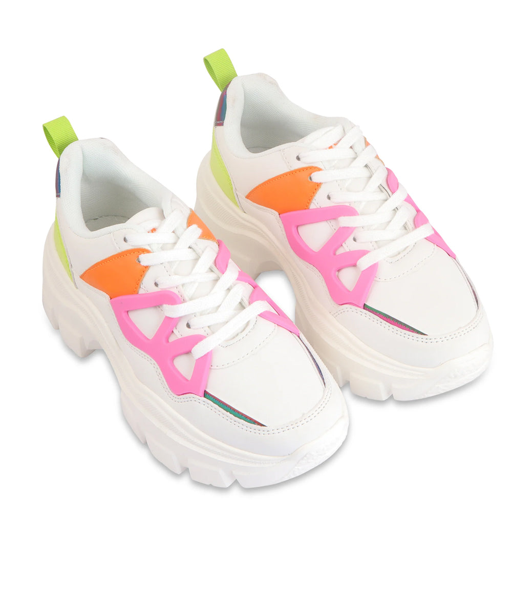 Hamster London Marcella Retro White Party Sneakers