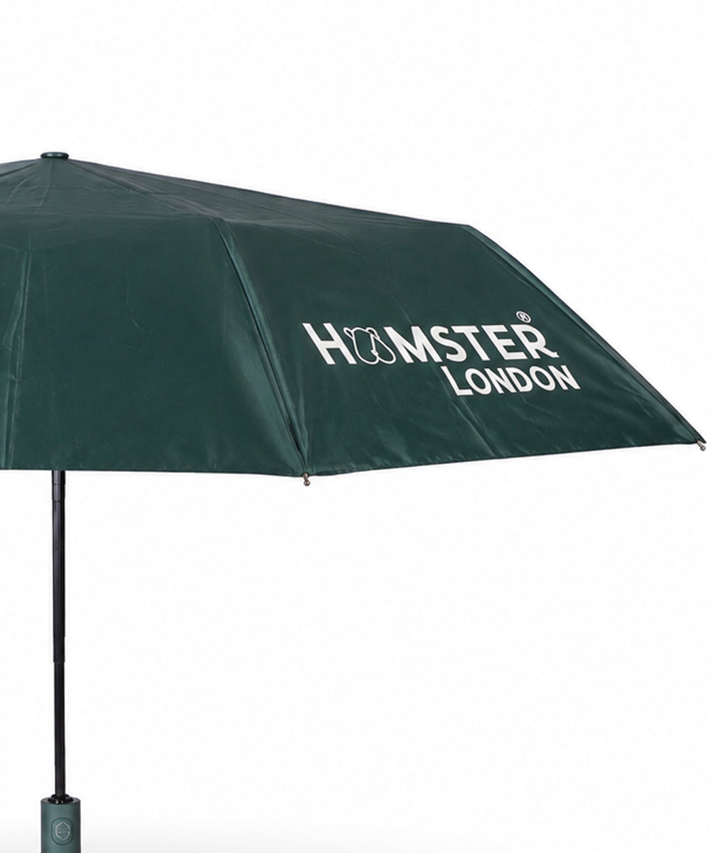 Hamster London Colored Handle Auto Umbrella Green