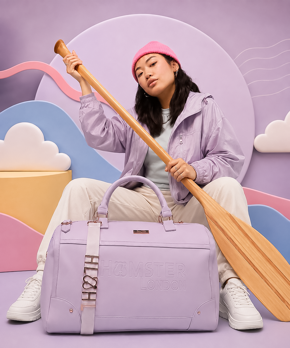 Hamster London Melissa Travel Duffle Bag Pink