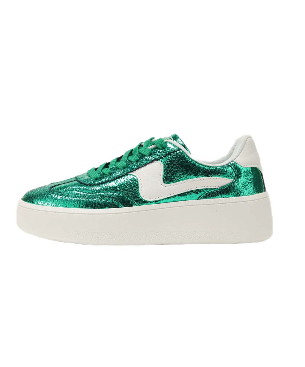 Hamster London Holiday Party Green Sneakers