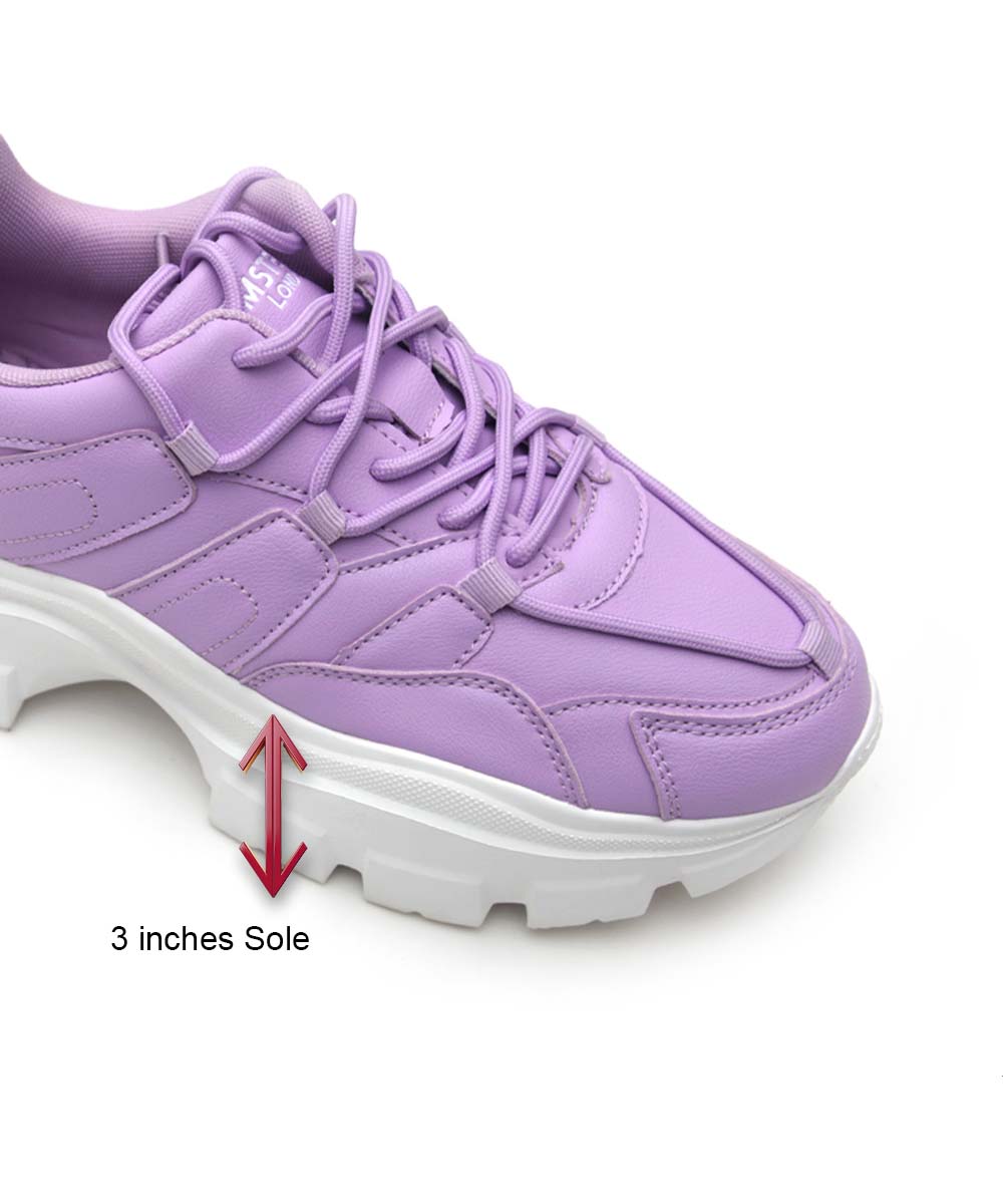 Hamster London Mousehole Purple Party Sneakers