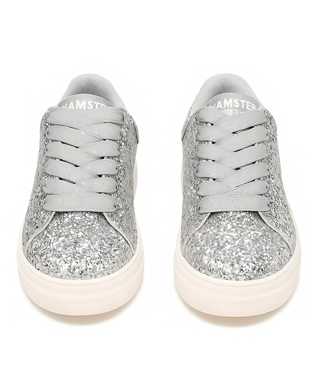 Hamster London Mousehole Silver Party Sneakers