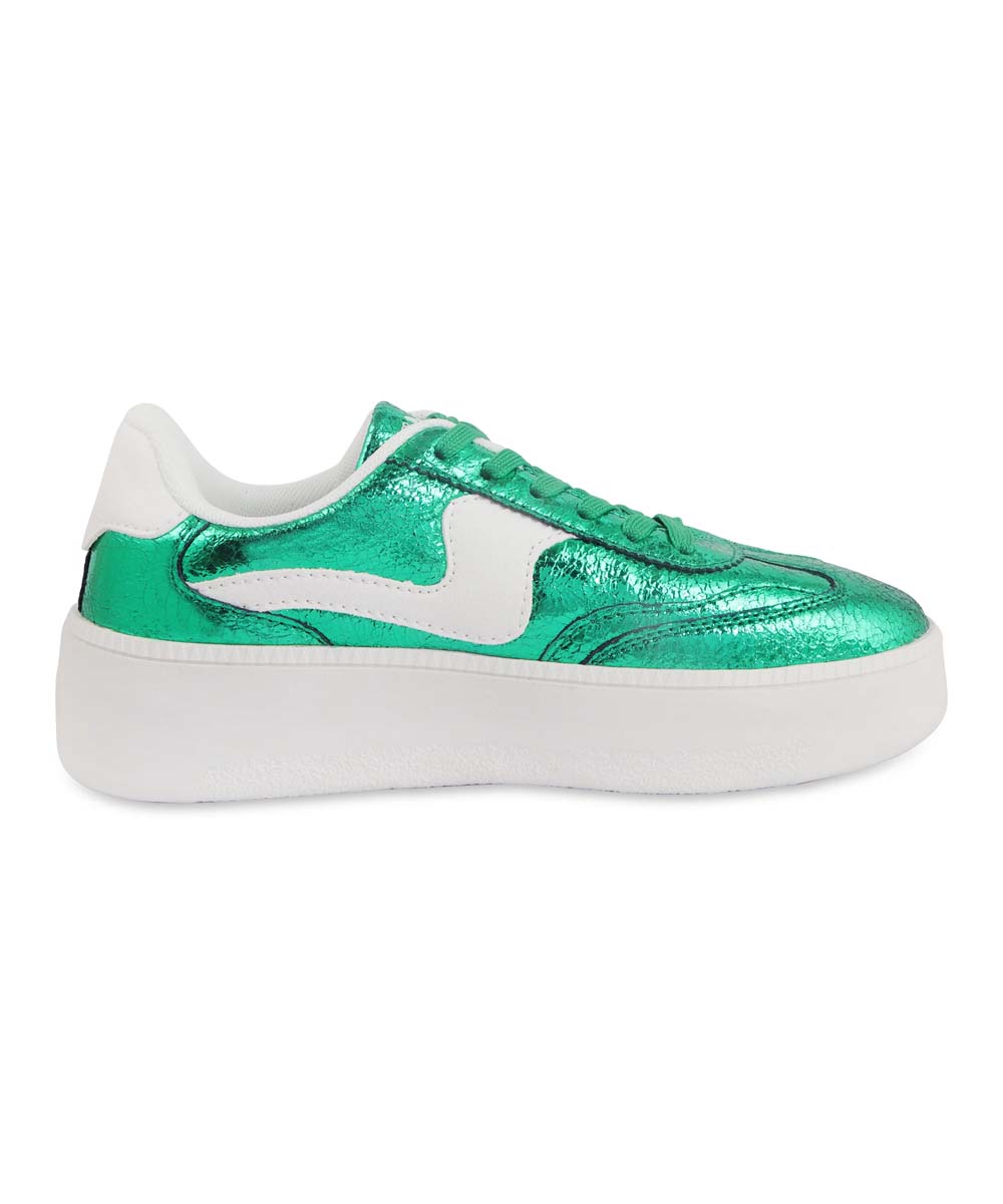 Hamster London Holiday Party Green Sneakers