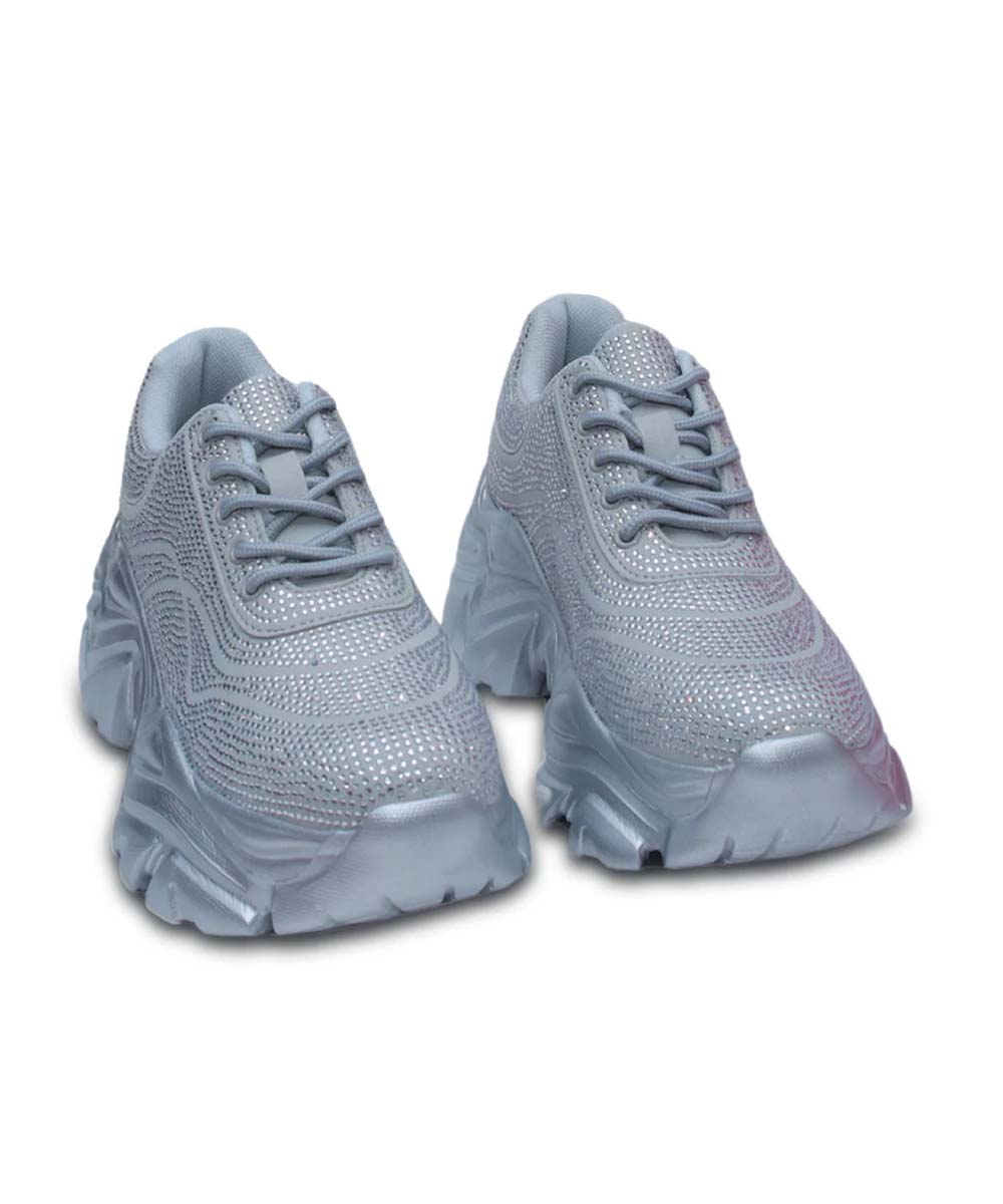 Hamster London Crystal Silver Sneakers