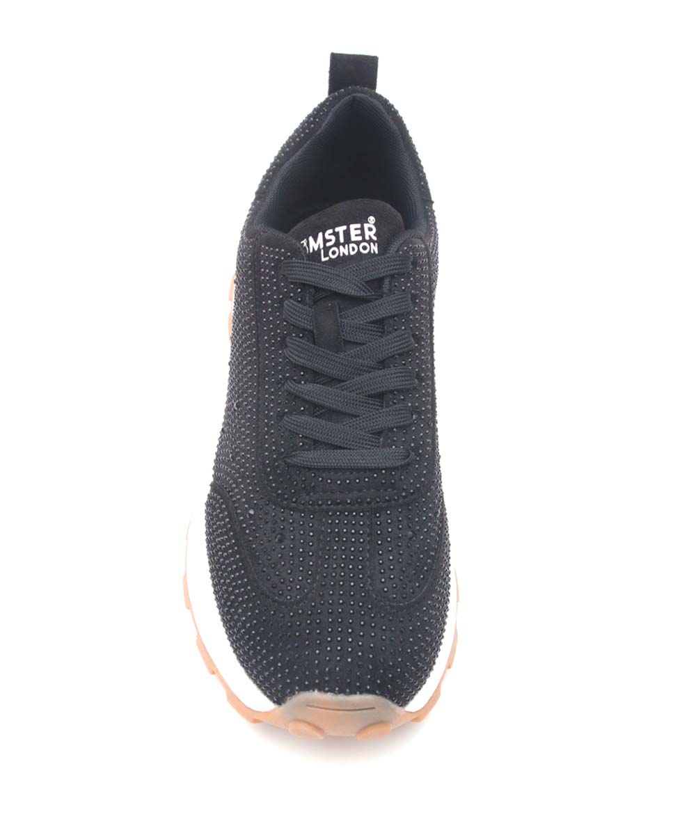Hamster London Love Stone Black Sneakers