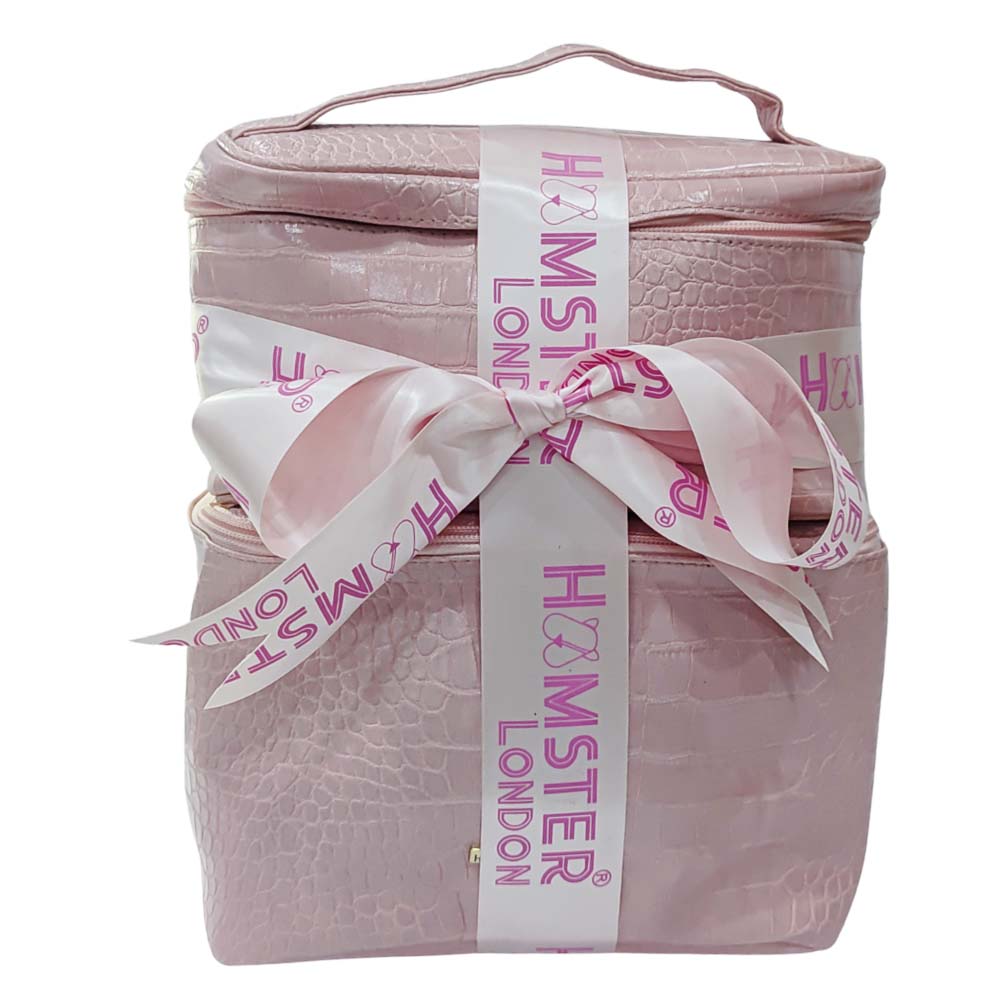 Hamster London Blush Pouch Vanity Combo Set of 2 Pink