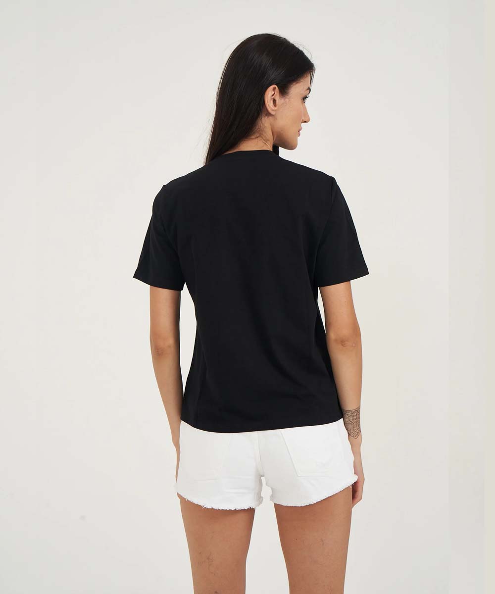 Hamster London Ted H Shopaholic T-Shirt Black