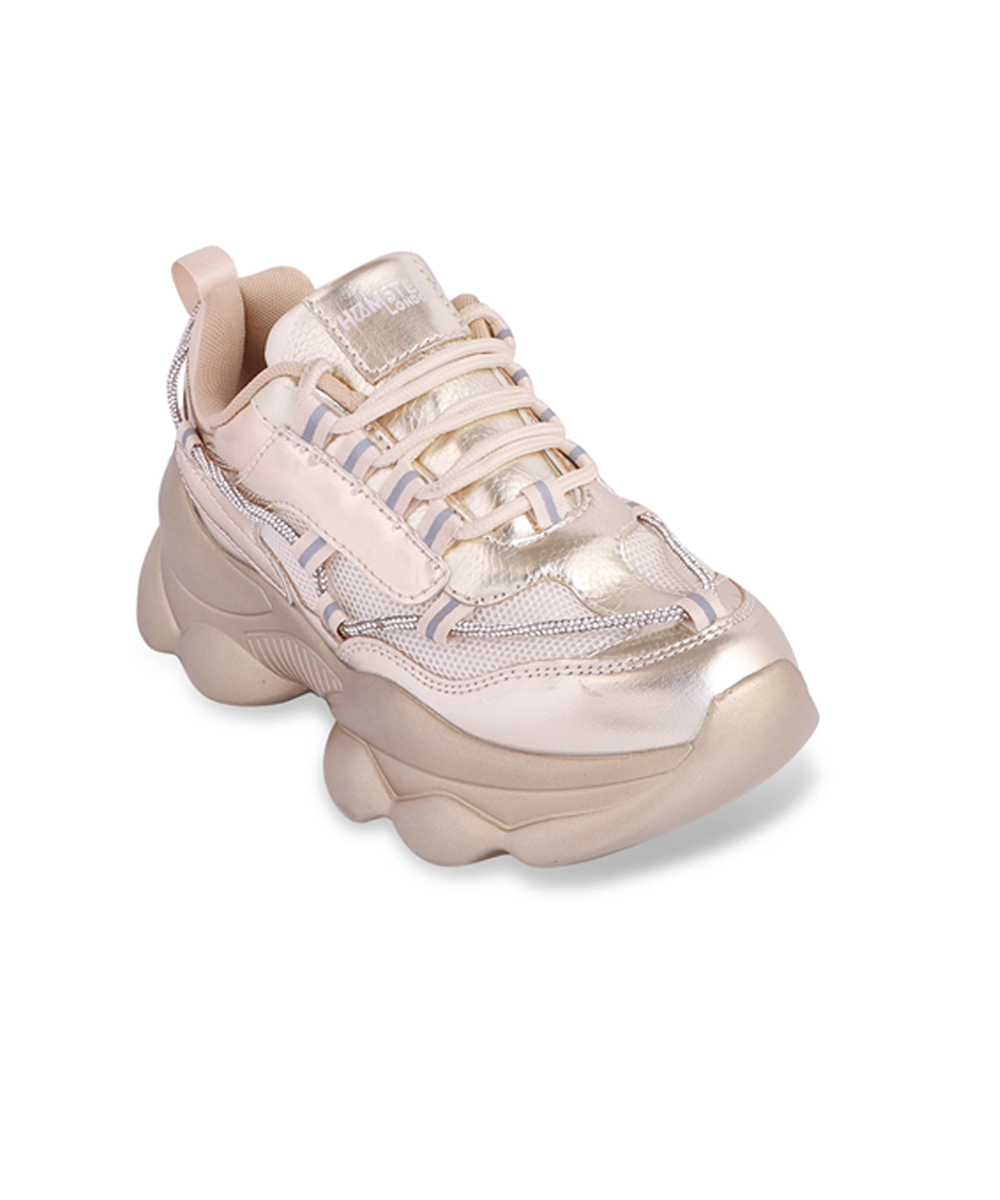 Hamster London Mousehole Gold Party Sneakers