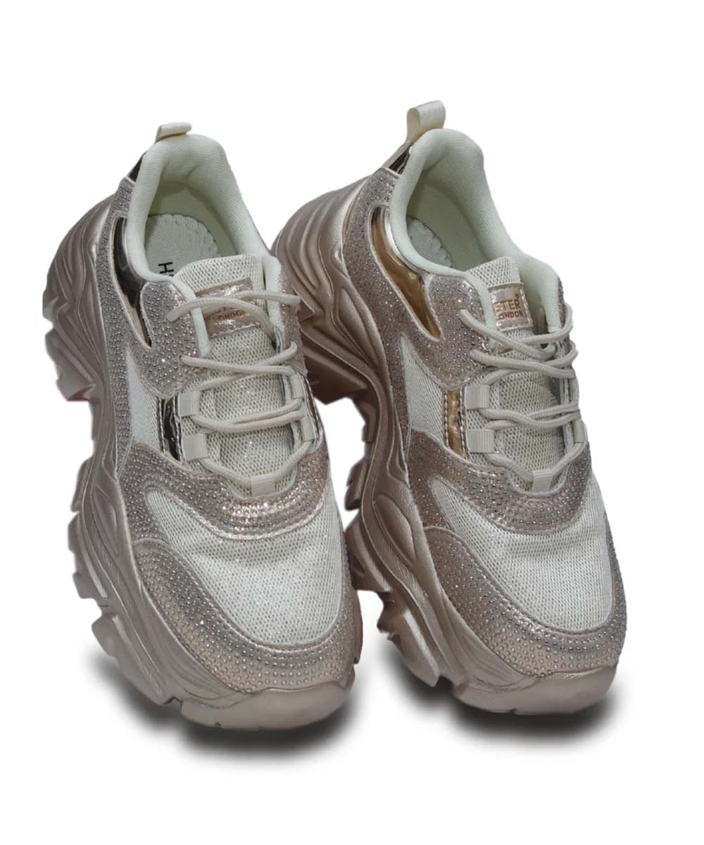 Hamster London Booster Gold Sneakers