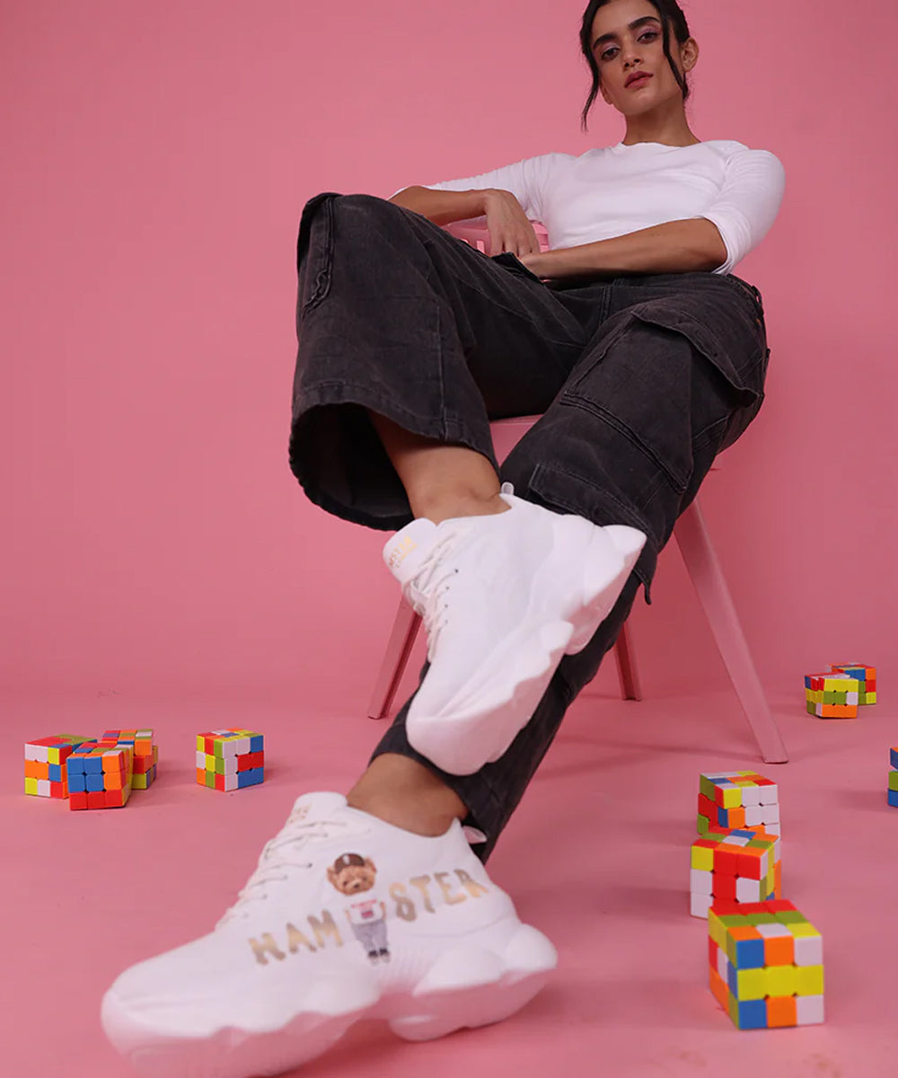 Hamster London Ted H Party Sneakers Gold
