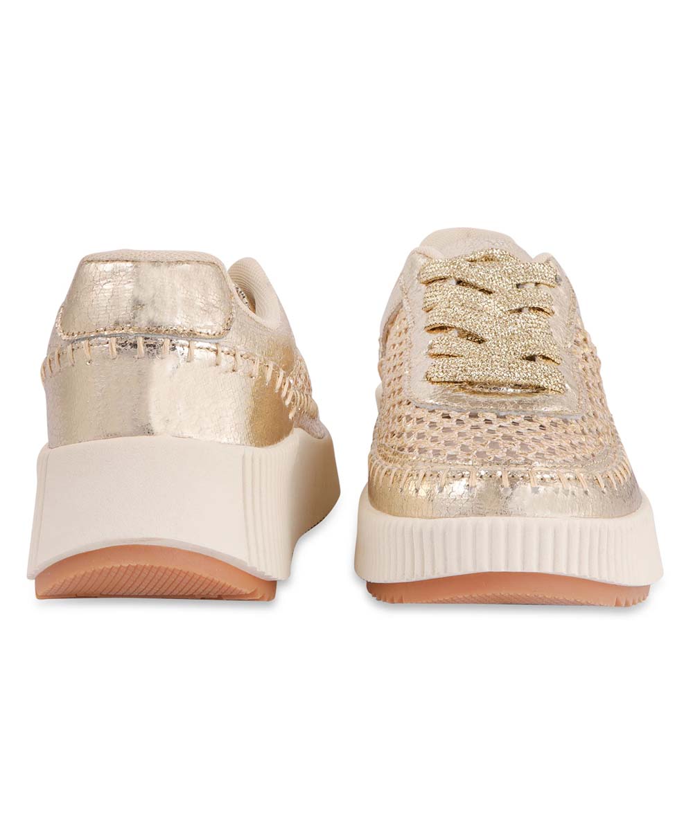 Hamster London Marcella Mesh Gold Party Sneakers
