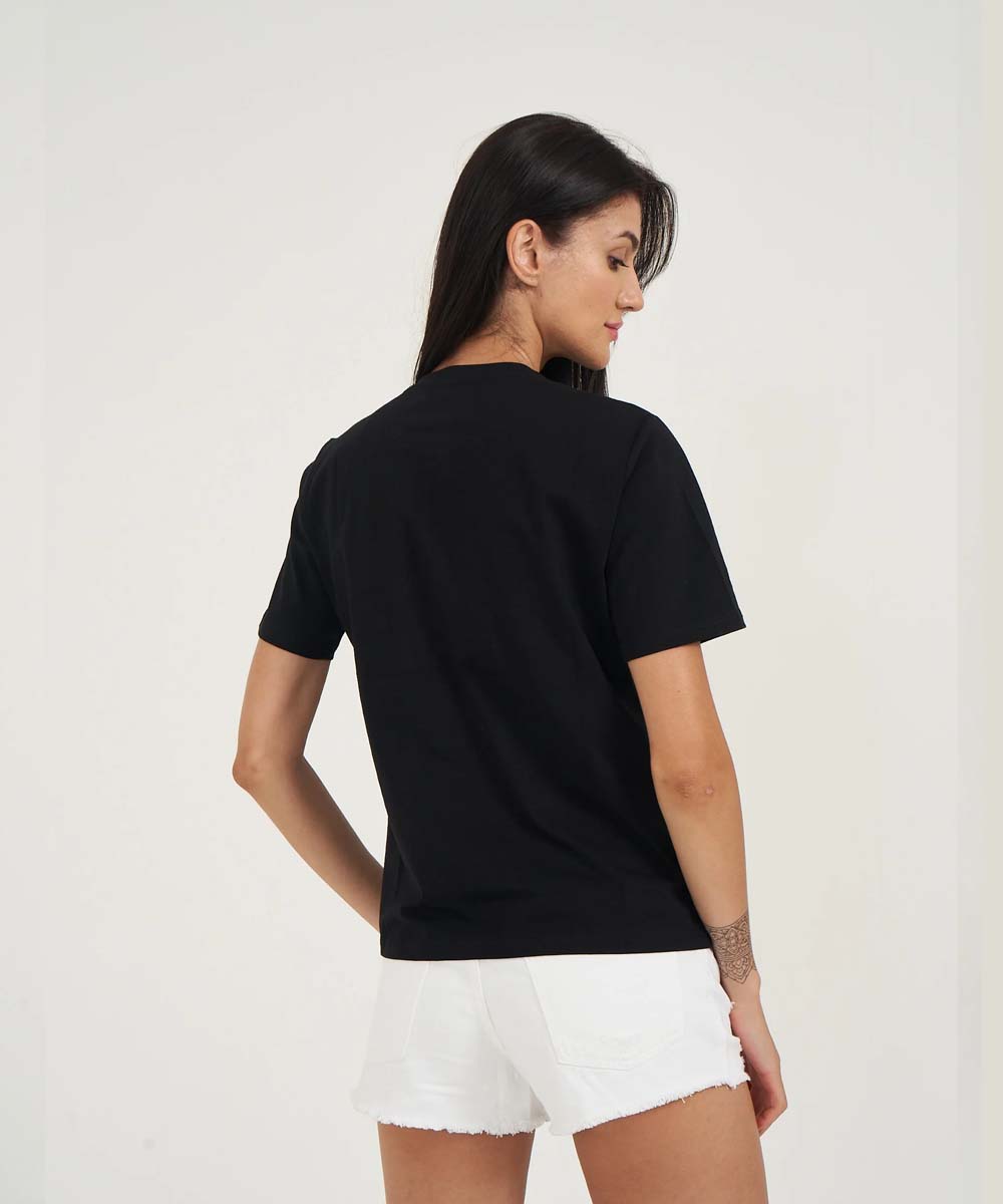 Hamster London Ted H Shopaholic T-Shirt Black
