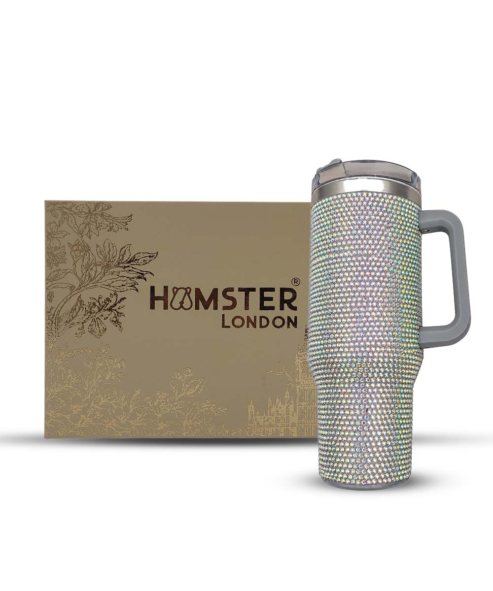 Hamster London Cystal Bling Tumbler Silver
