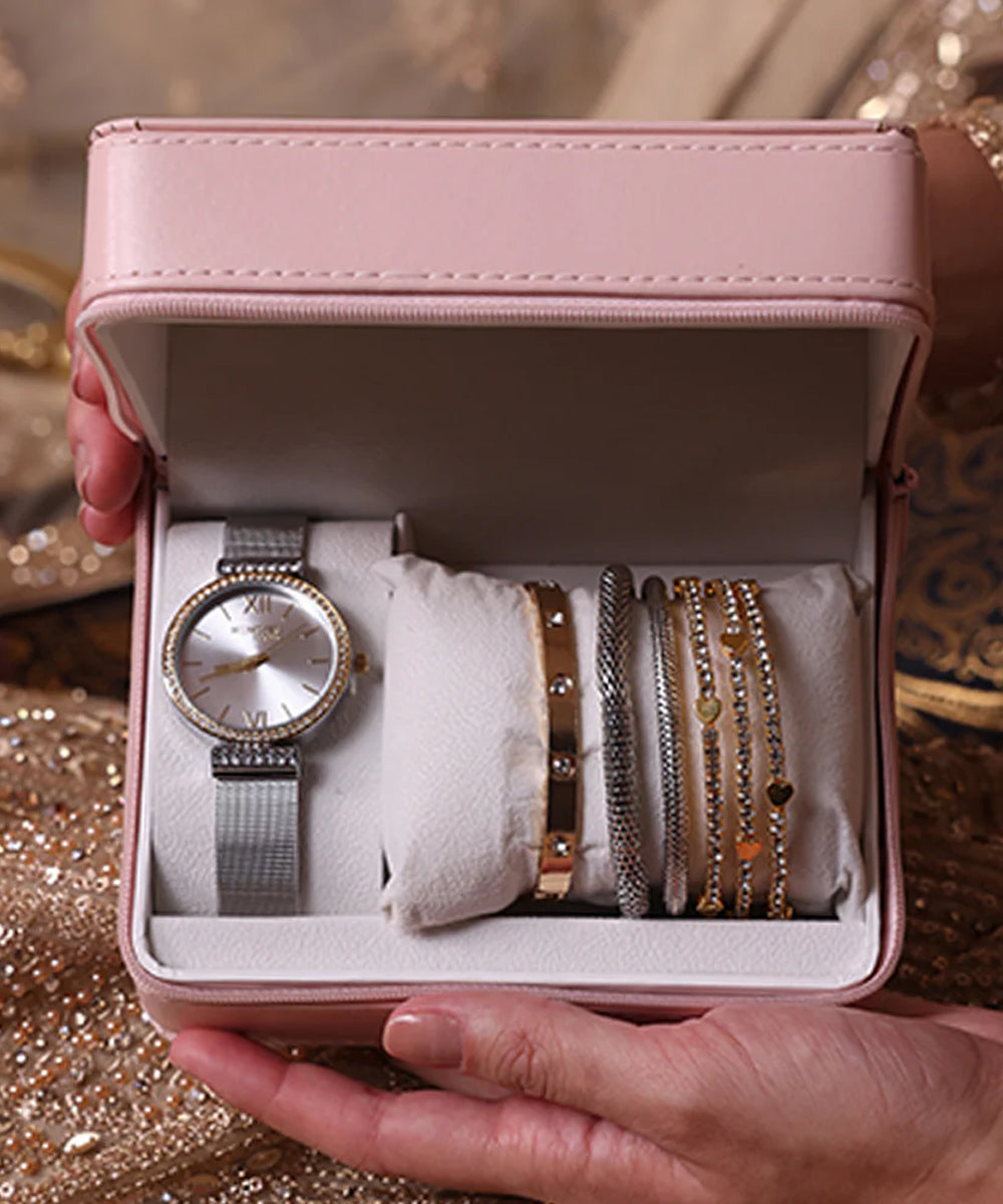 Hamster London Evening Star Women Silver Watch