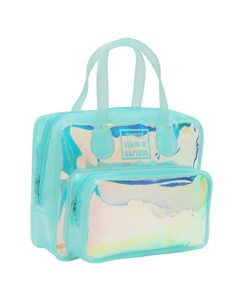 Hamster London Hampton Tote Medium Aqua