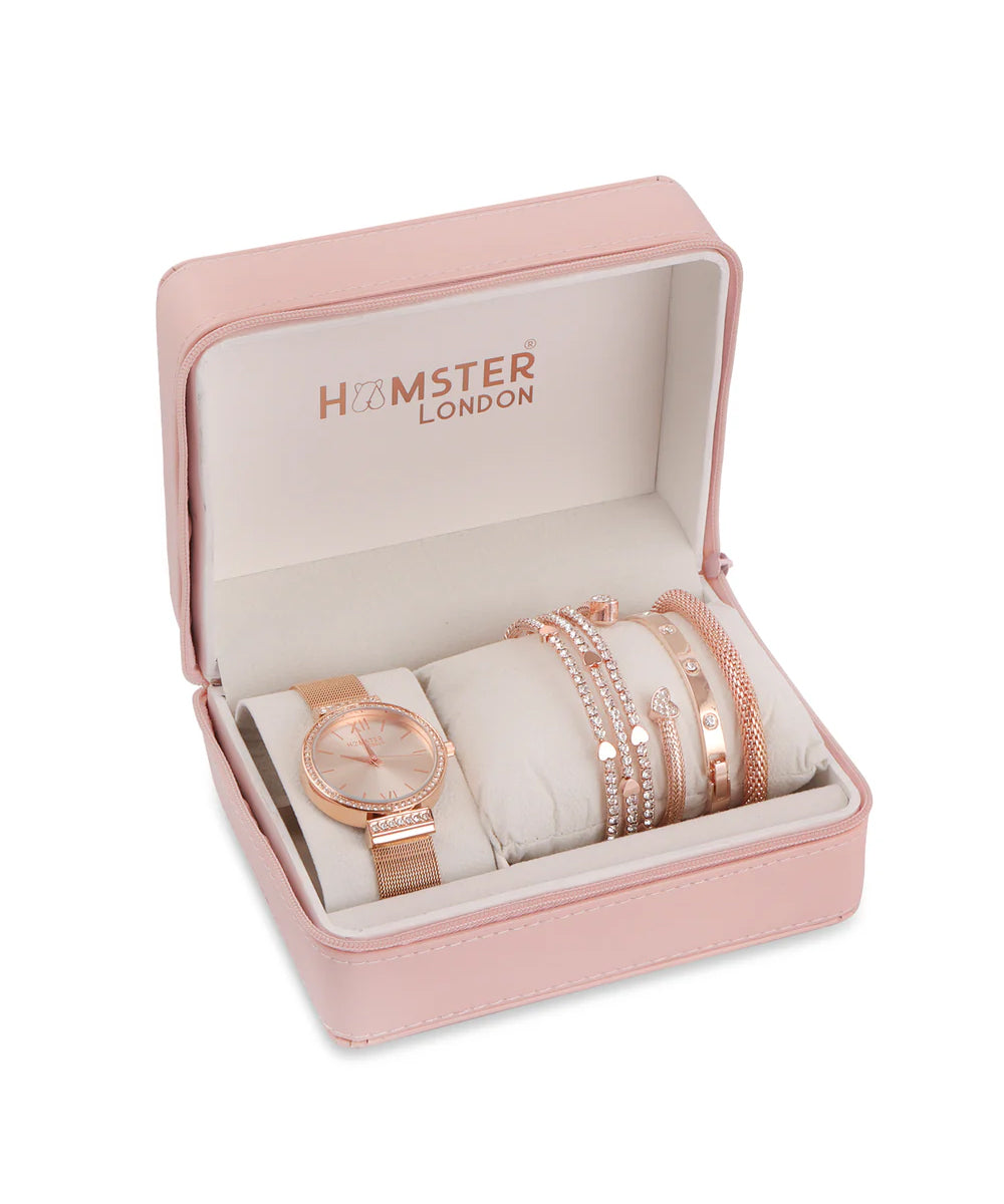 Hamster London Evening Star Women Rose Gold Watch