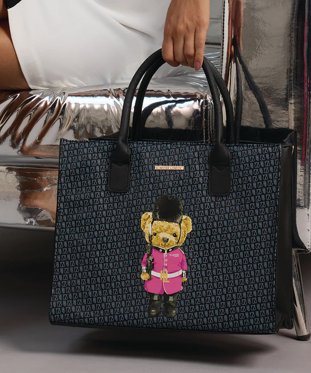 Hamster London Ted H Limited Edition Book Tote Black