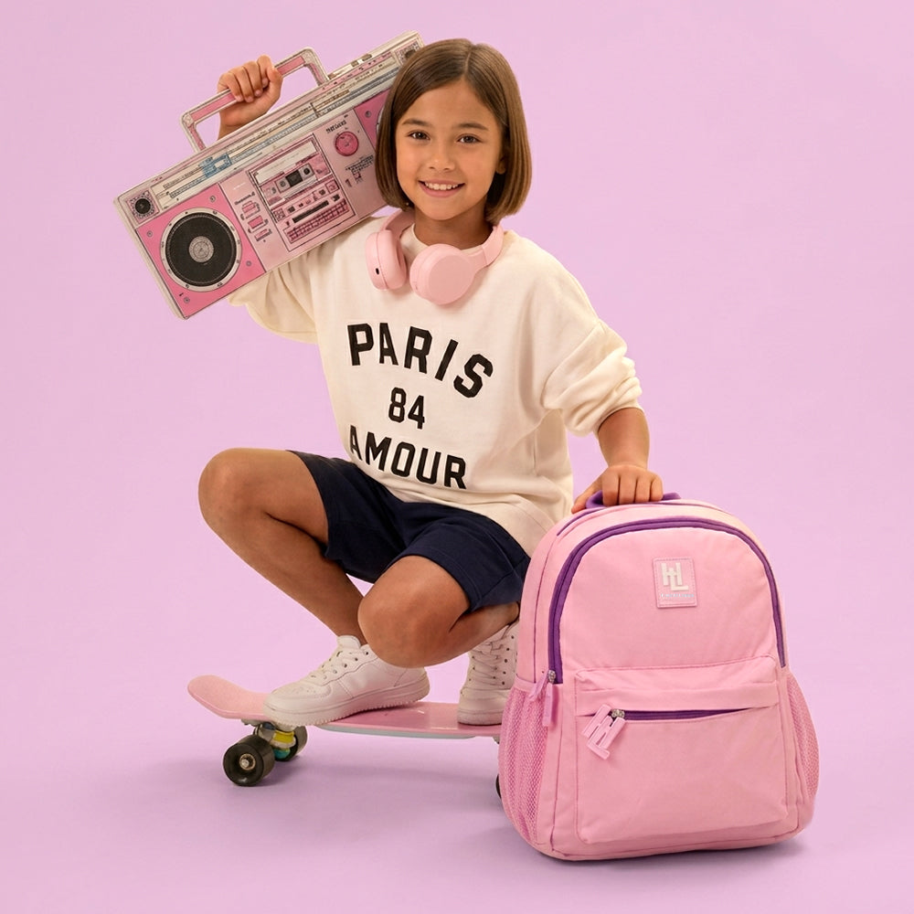 Hamster London Essential Backpack Pink 14 inch