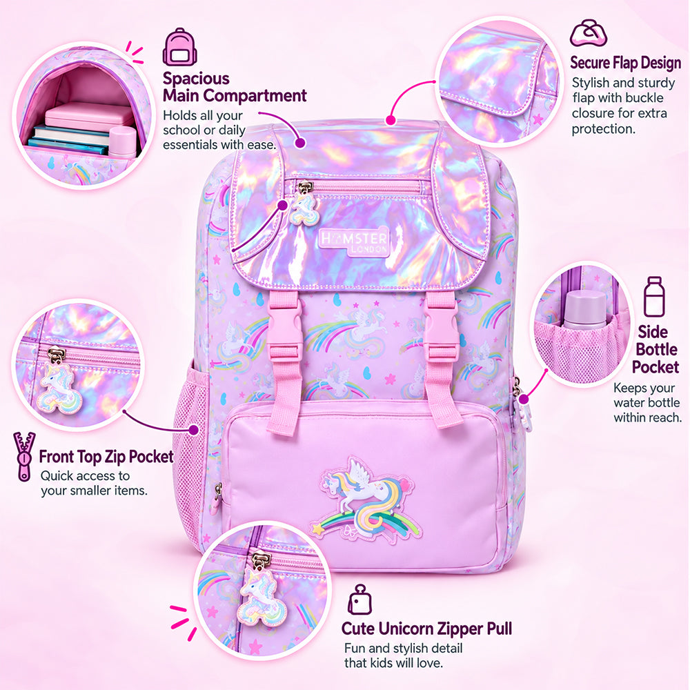 Hamster London Perky Unicorn Backpack Jumbo