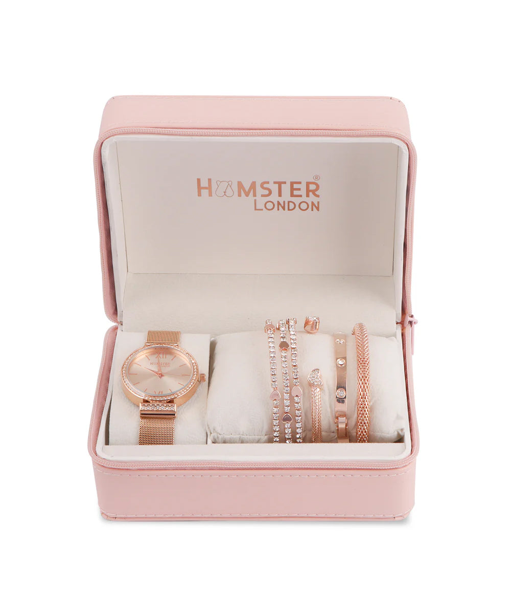 Hamster London Evening Star Women Rose Gold Watch