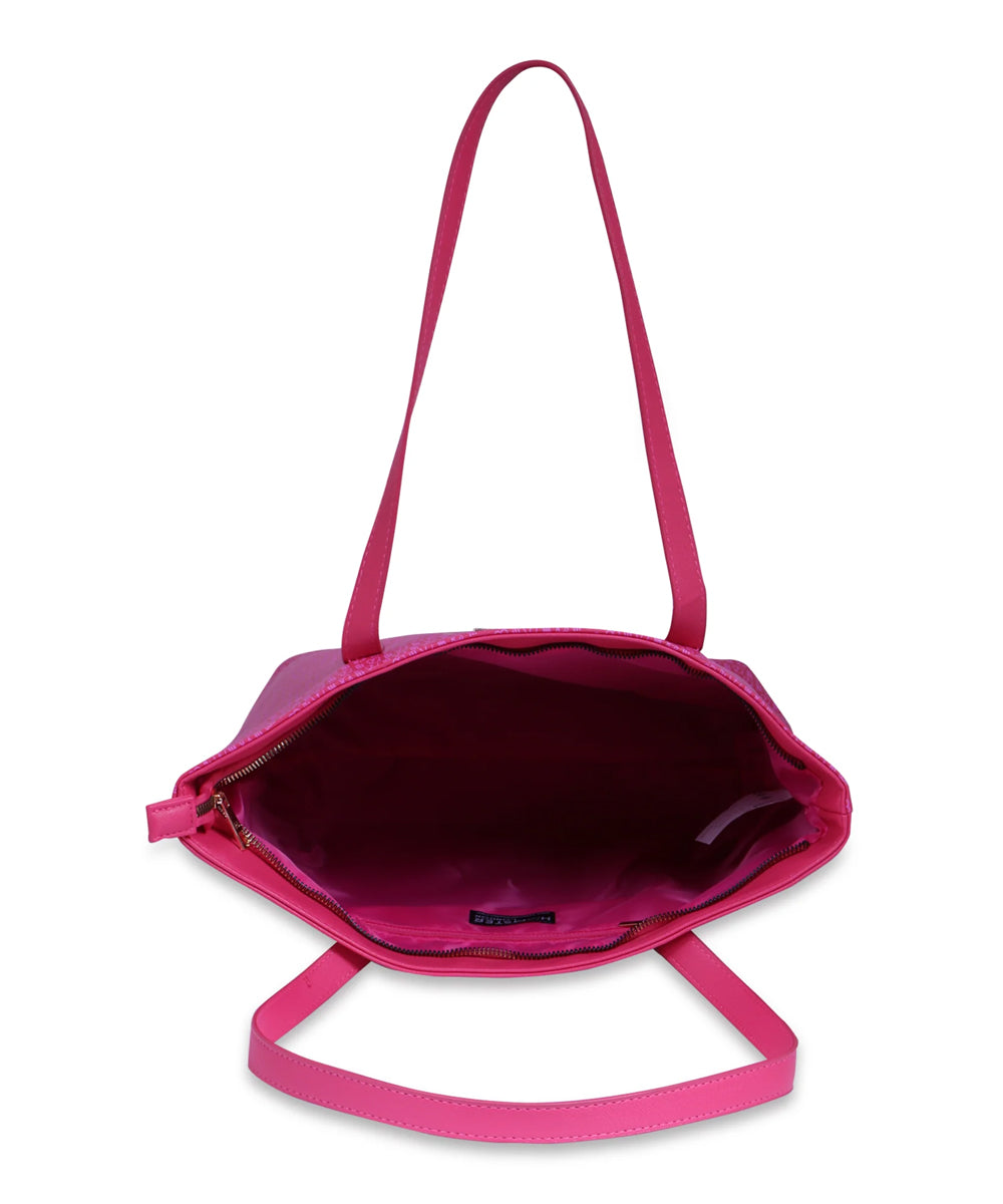 Hamster London Ted H Limited Edition Top Zip Tote Bag Hot Pink