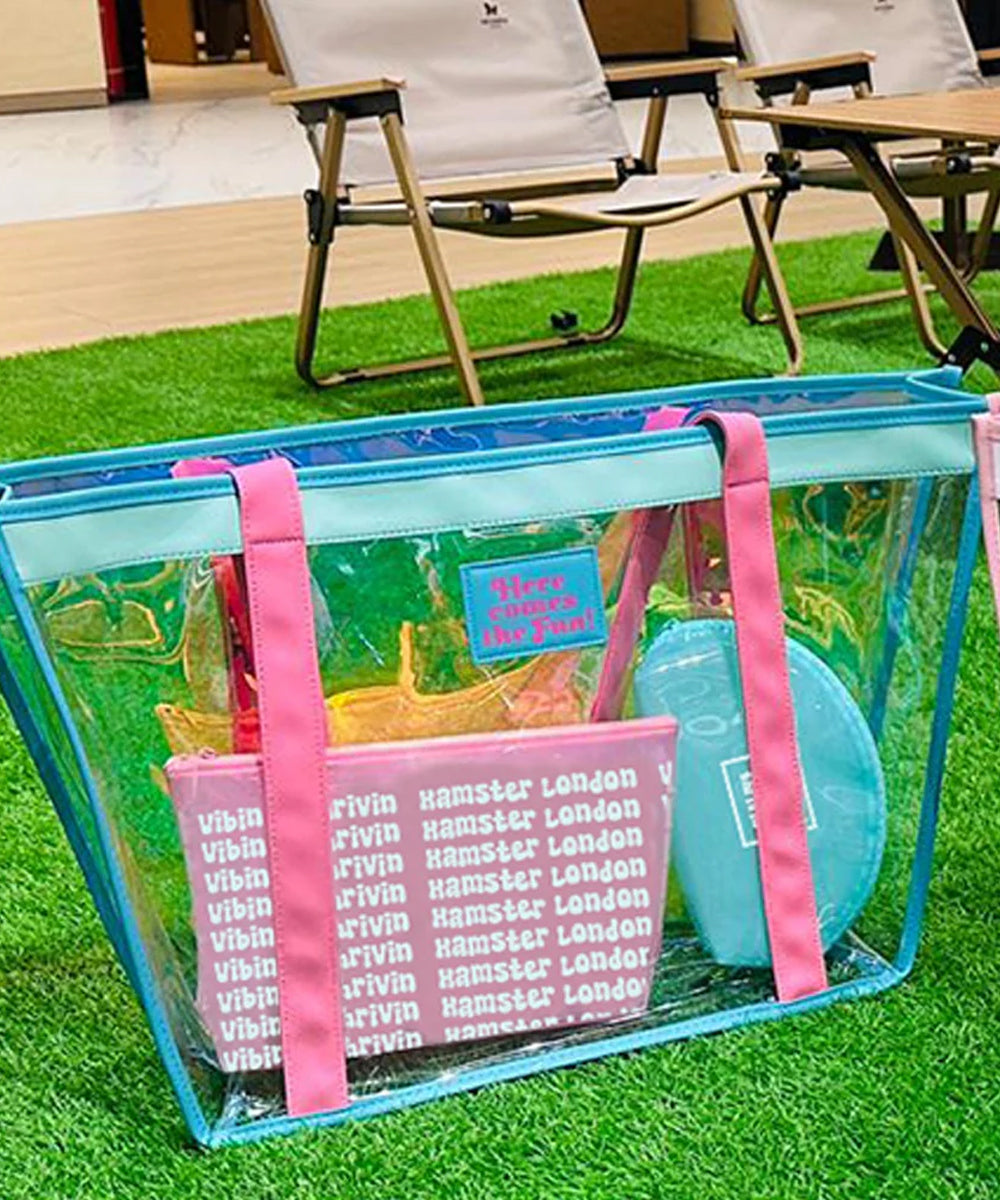 Hamster London Hampton PU Handle Tote Pink Combo