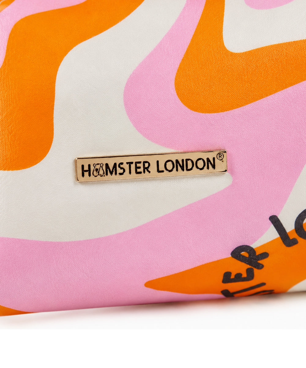 Hamster London Blush Wiggle Orange Pouch